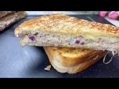 How To Make Tuna Melt Recipe Tuna Sandwich Recipe Tuna Melt