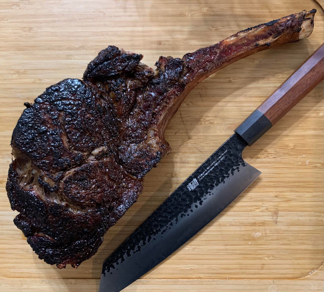 Smoked Then Seared Tomahawk From Sams Club Delicious Dining And