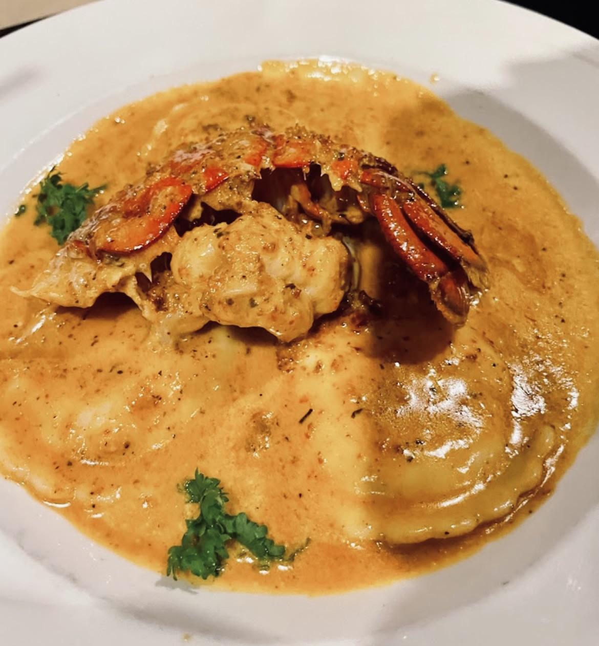 Homemade Lobster Ravioli W Lobster And Tomato Cream Sauce Dining And