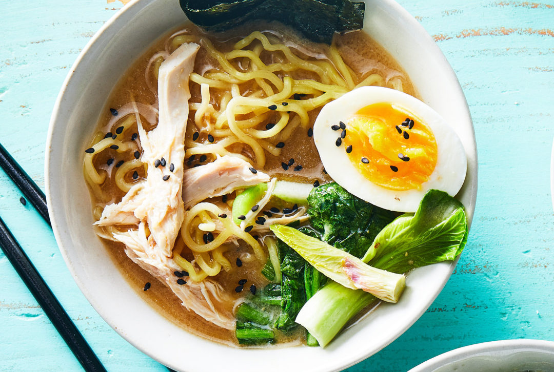 Slow Cooker Chicken Ramen With Bok Choy and Miso - Dining and Cooking