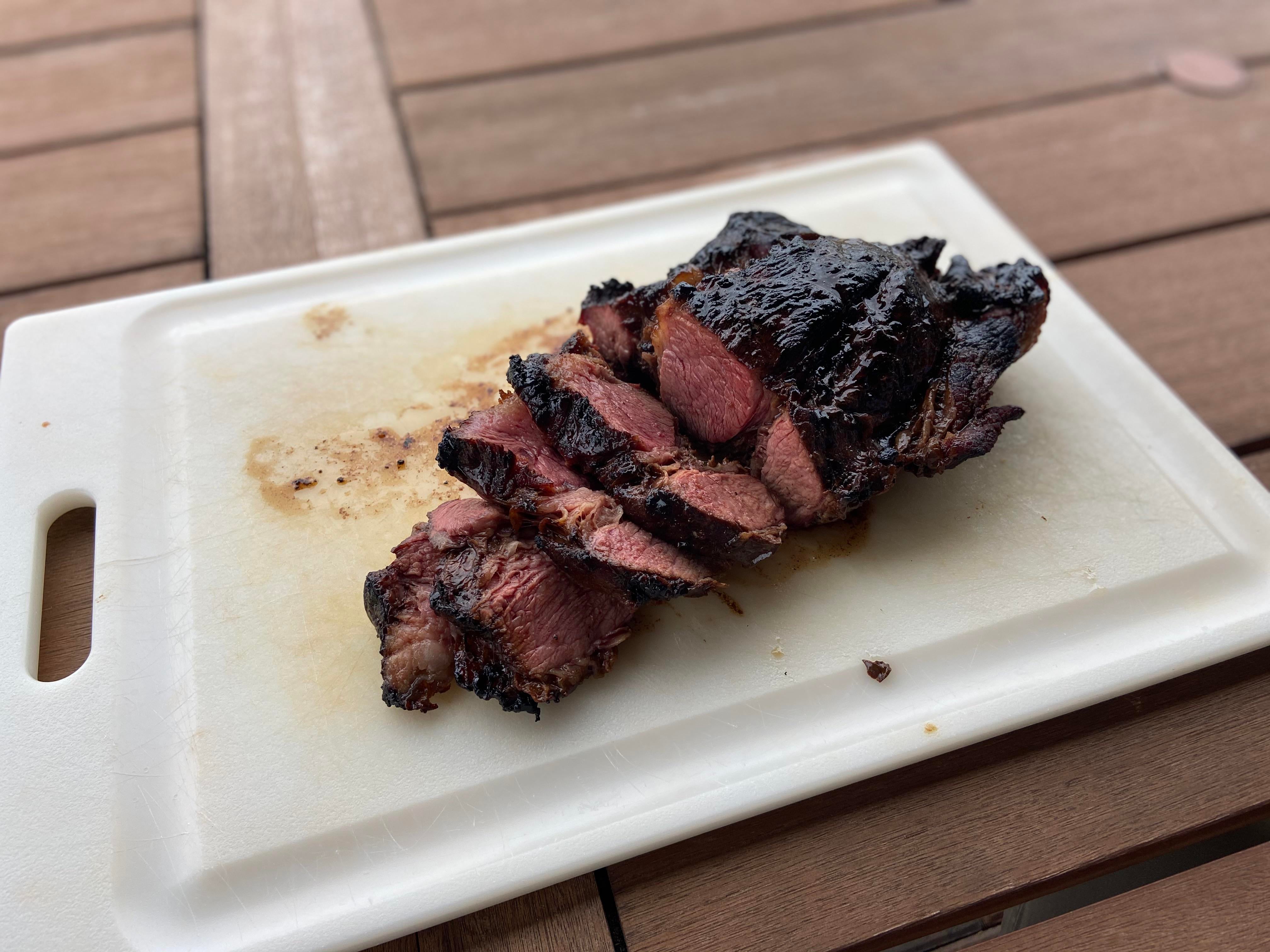 First Time Grilling A Chuck Roast Came Out Delicious Wife And I Ate