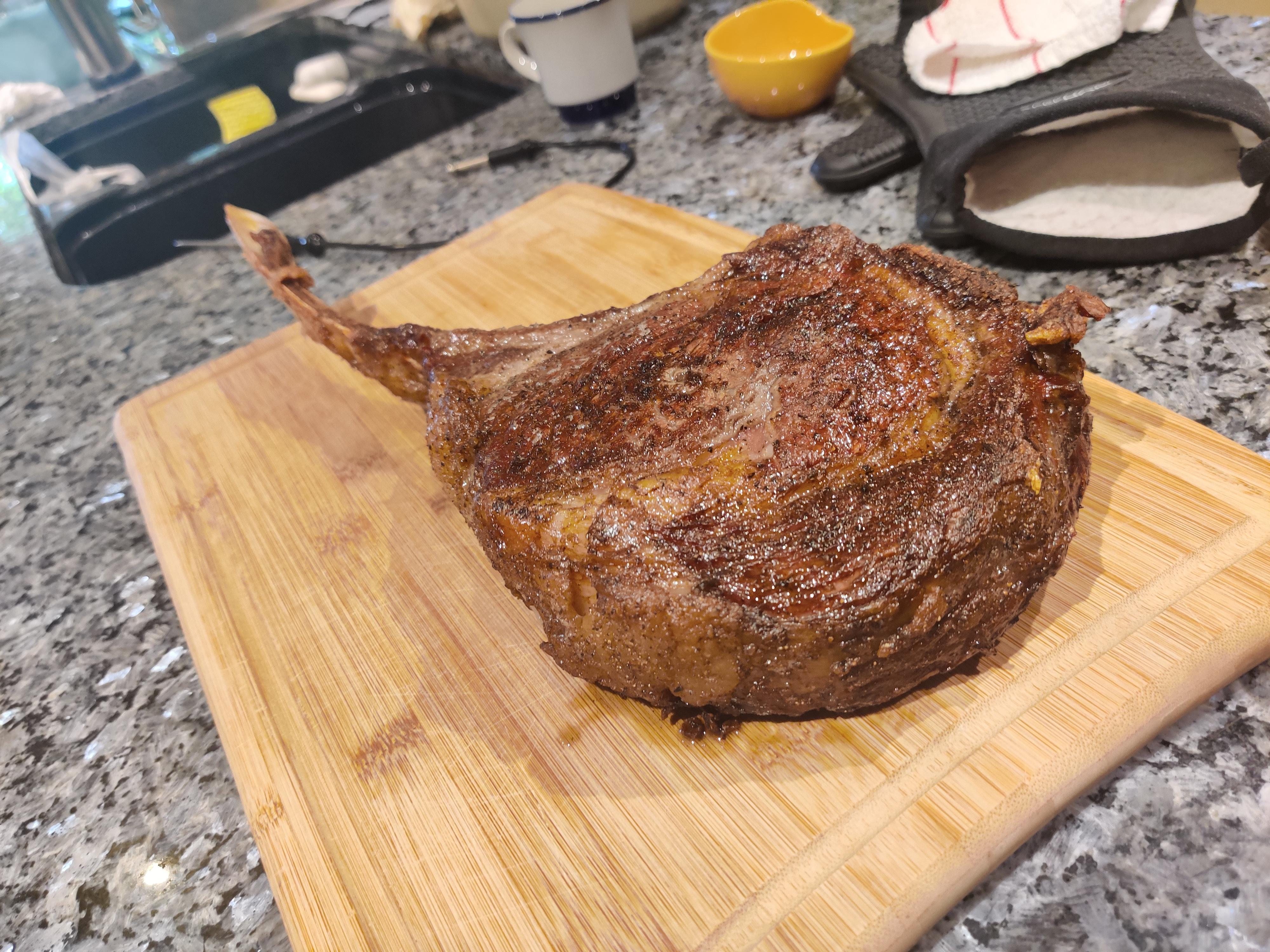 Reverse Seared Butter Basted Wagyu Tomahawk Steak Dining And Cooking 