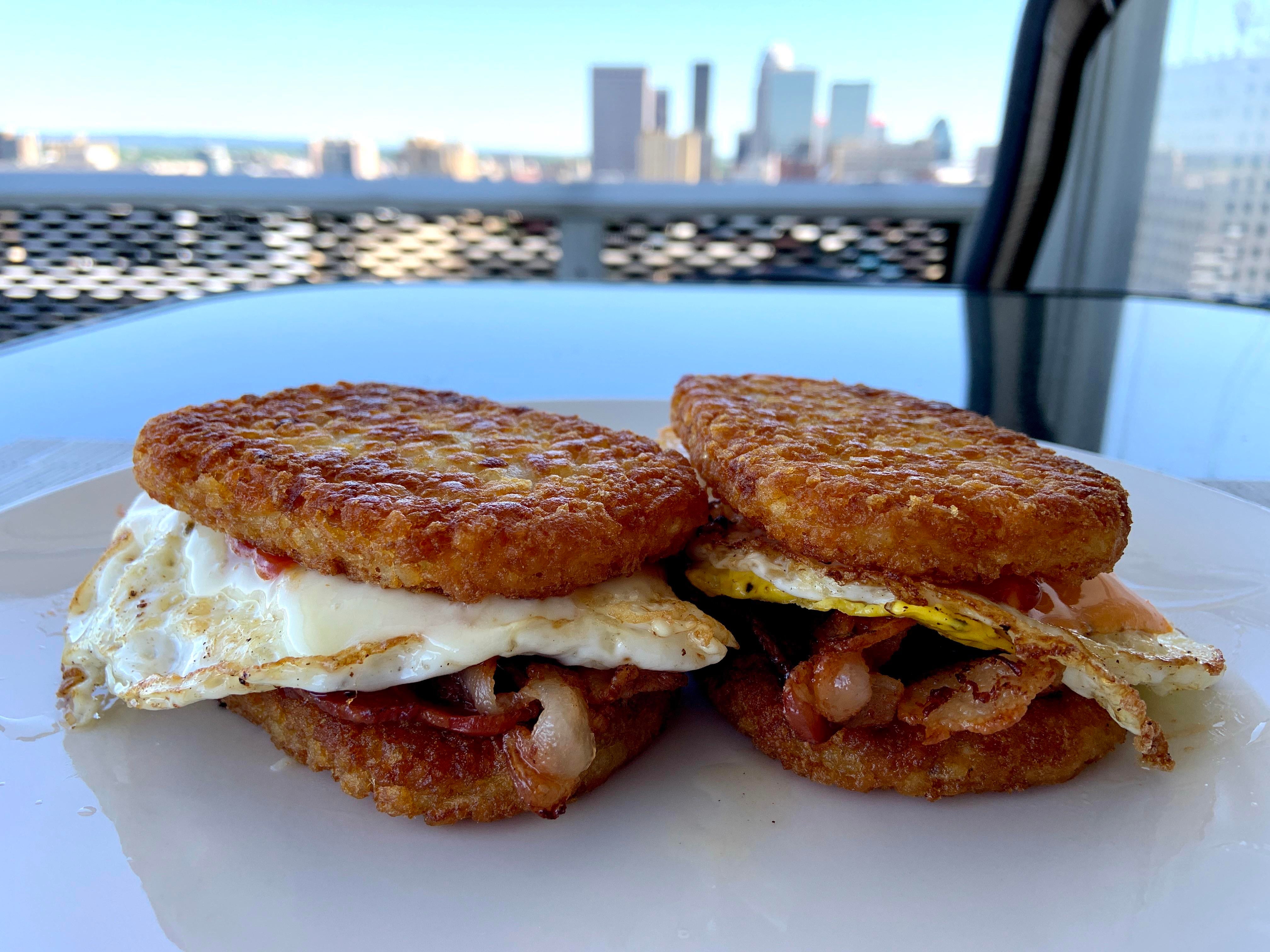 Hash Brown Breakfast Sandwiches Something Different But Damn Goood