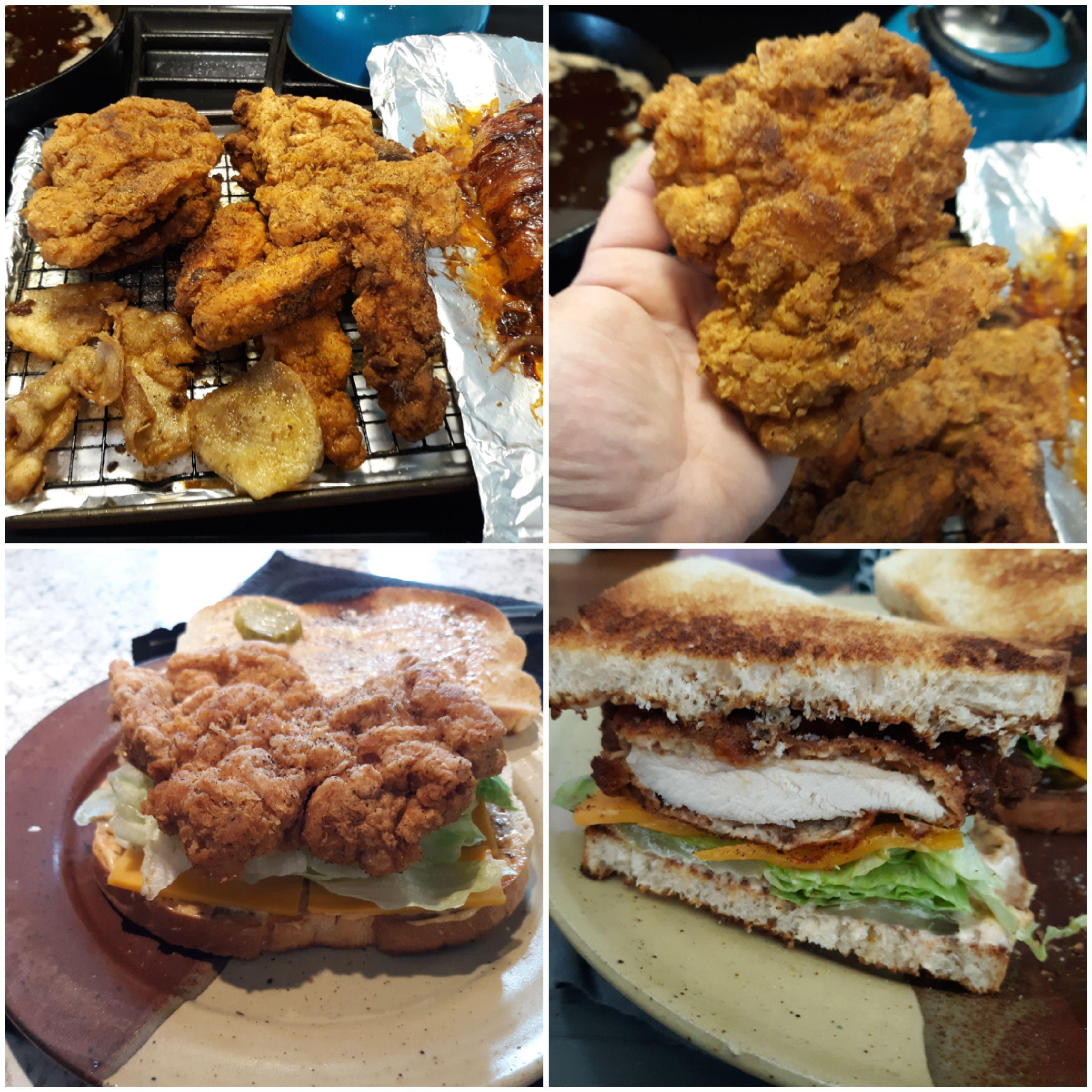 Simple Delicious Homemade Fried Chicken Sandwich D