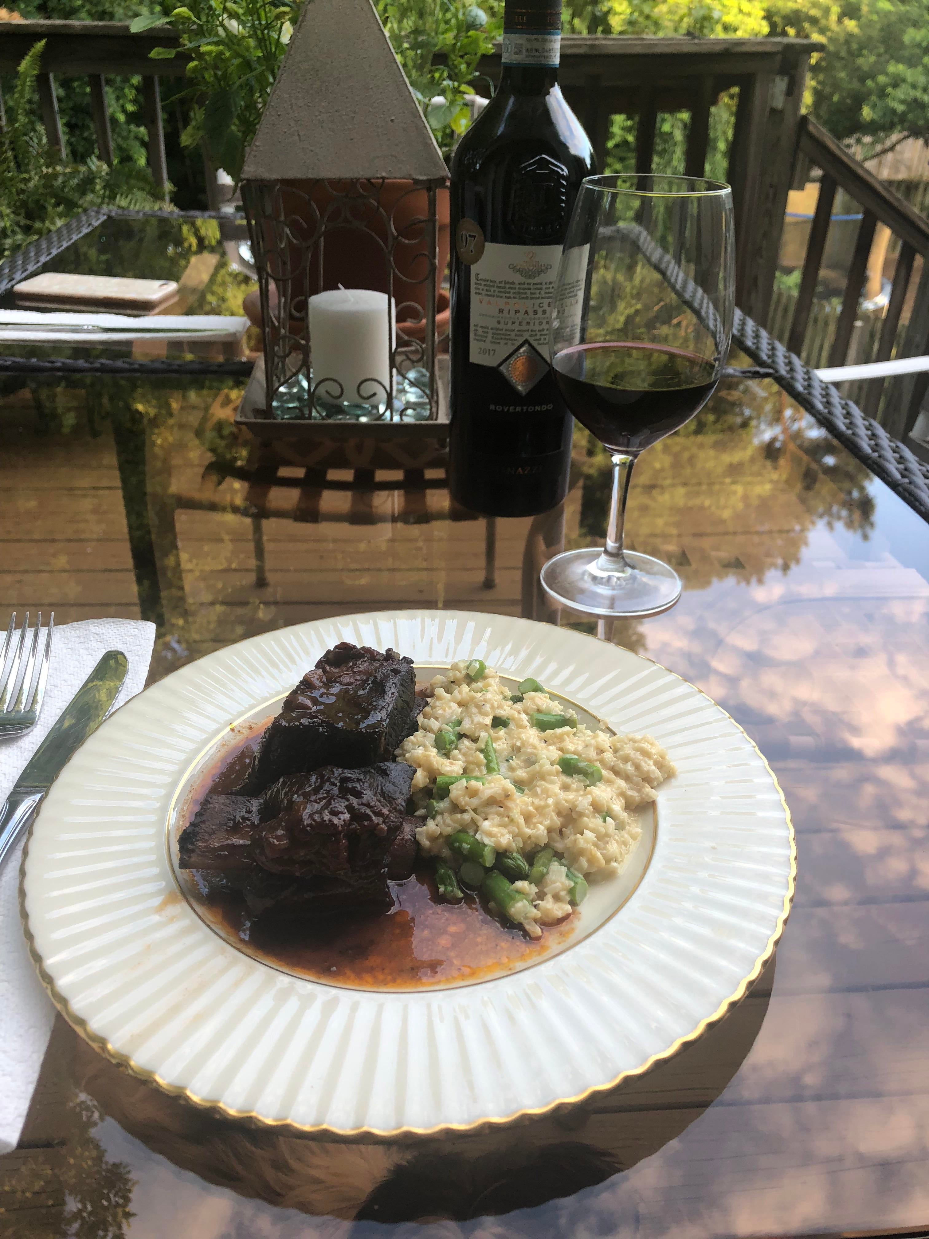 Red Wine Braised Short Ribs With As