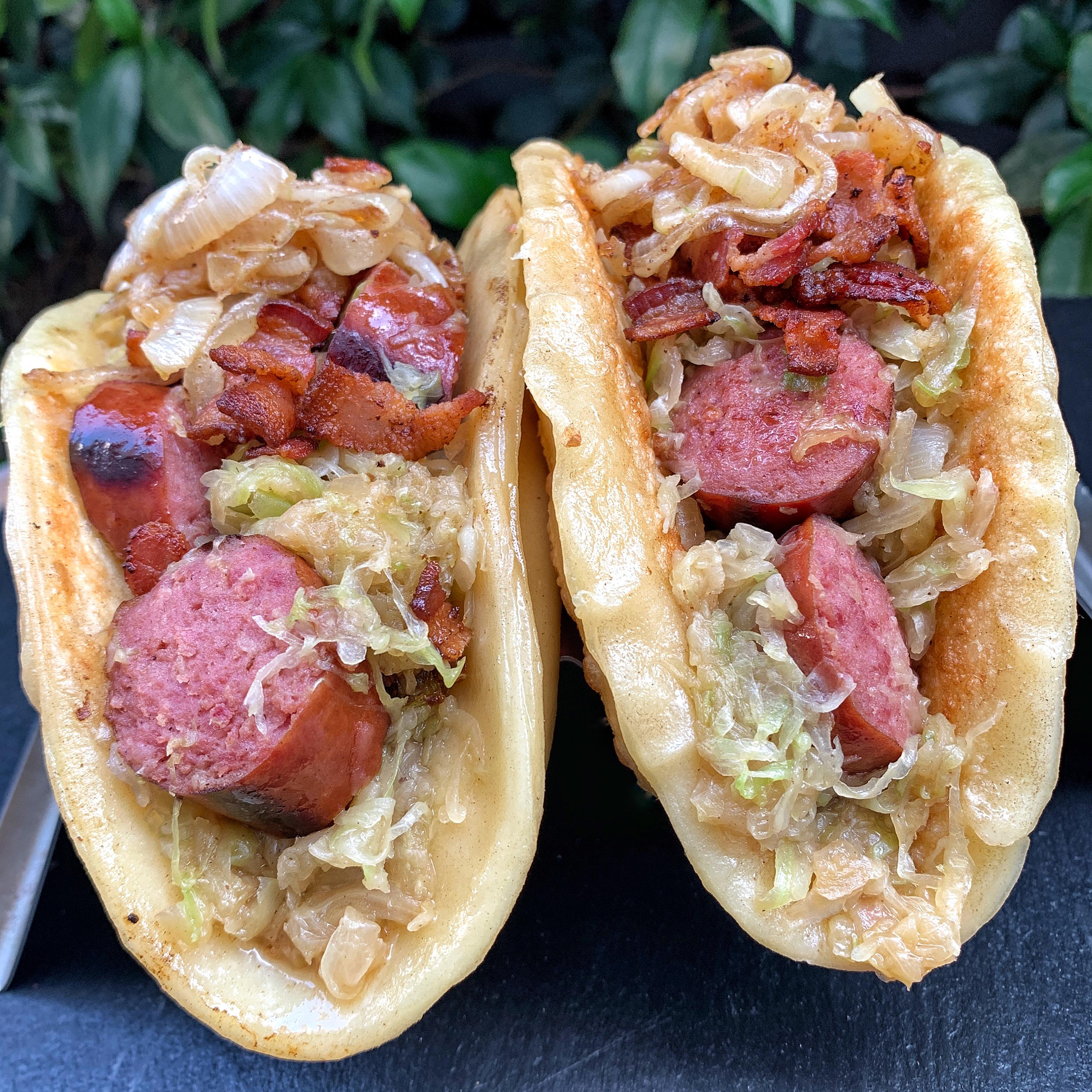 Polish Style Taco With Pierogi Taco Shell Stuffe