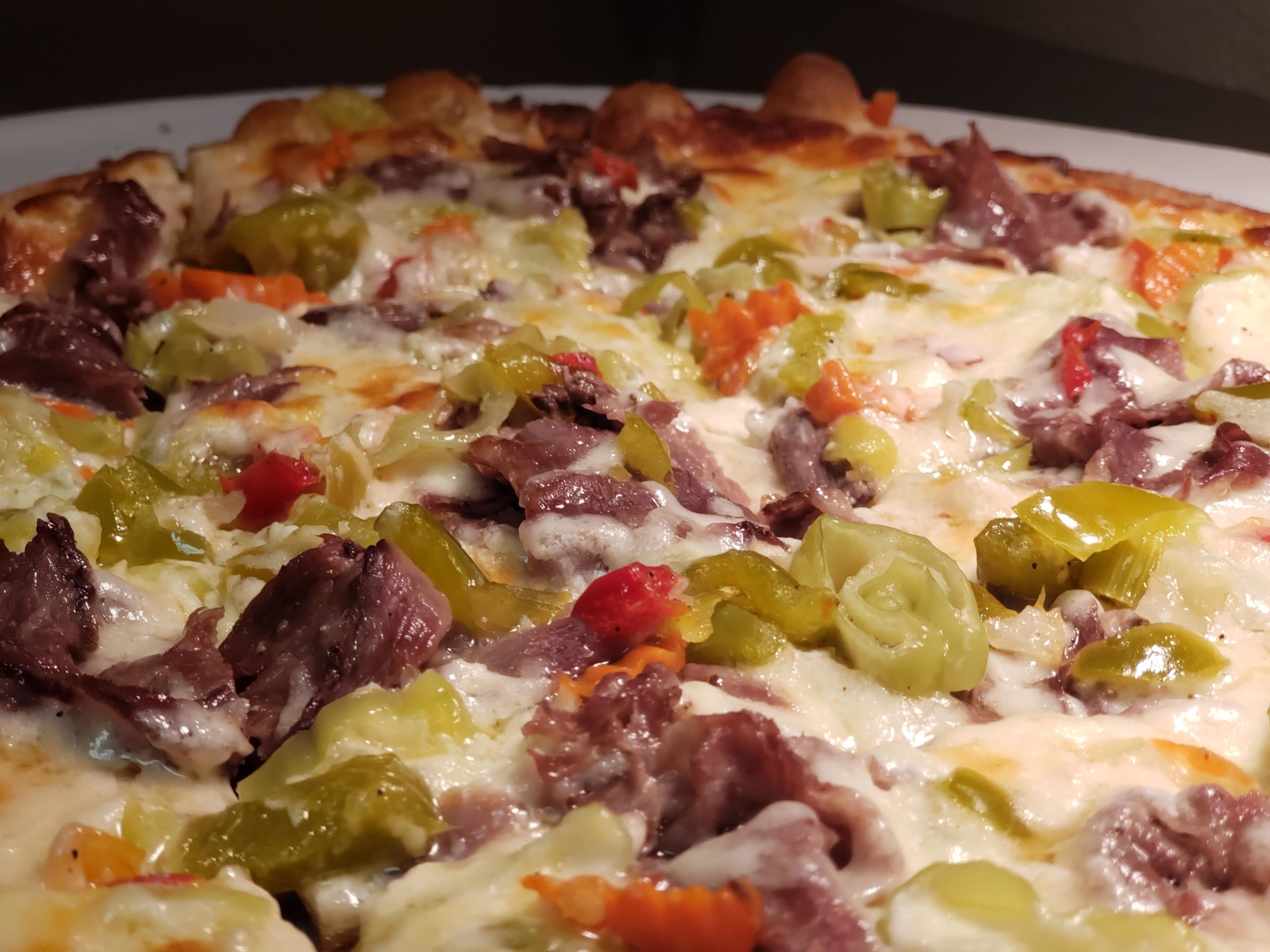 Italian Beef With Giardiniera On White Sauce Dining And Cooking