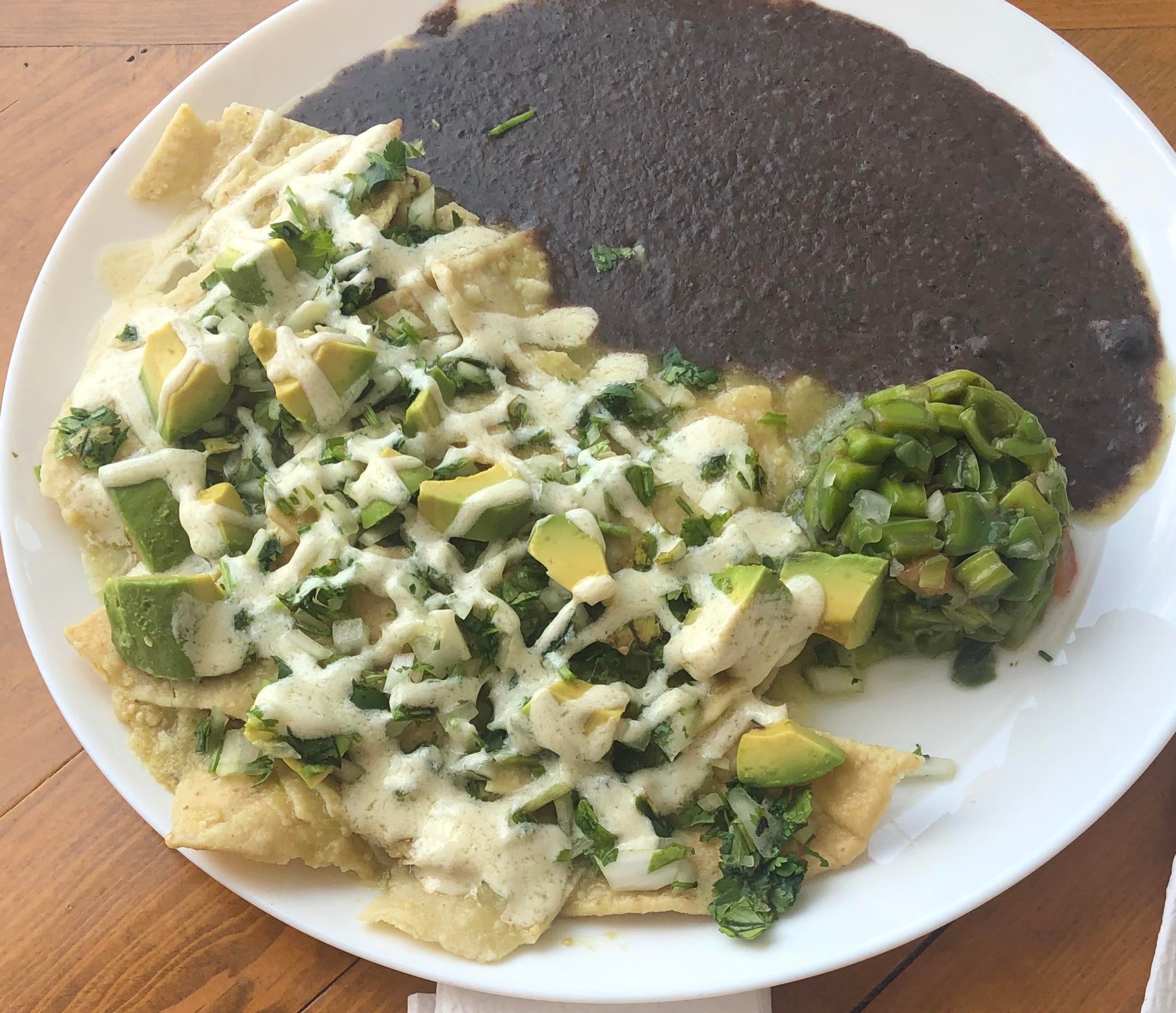 Chilaquiles Verdes Veganized Ofc Dining And Cooking