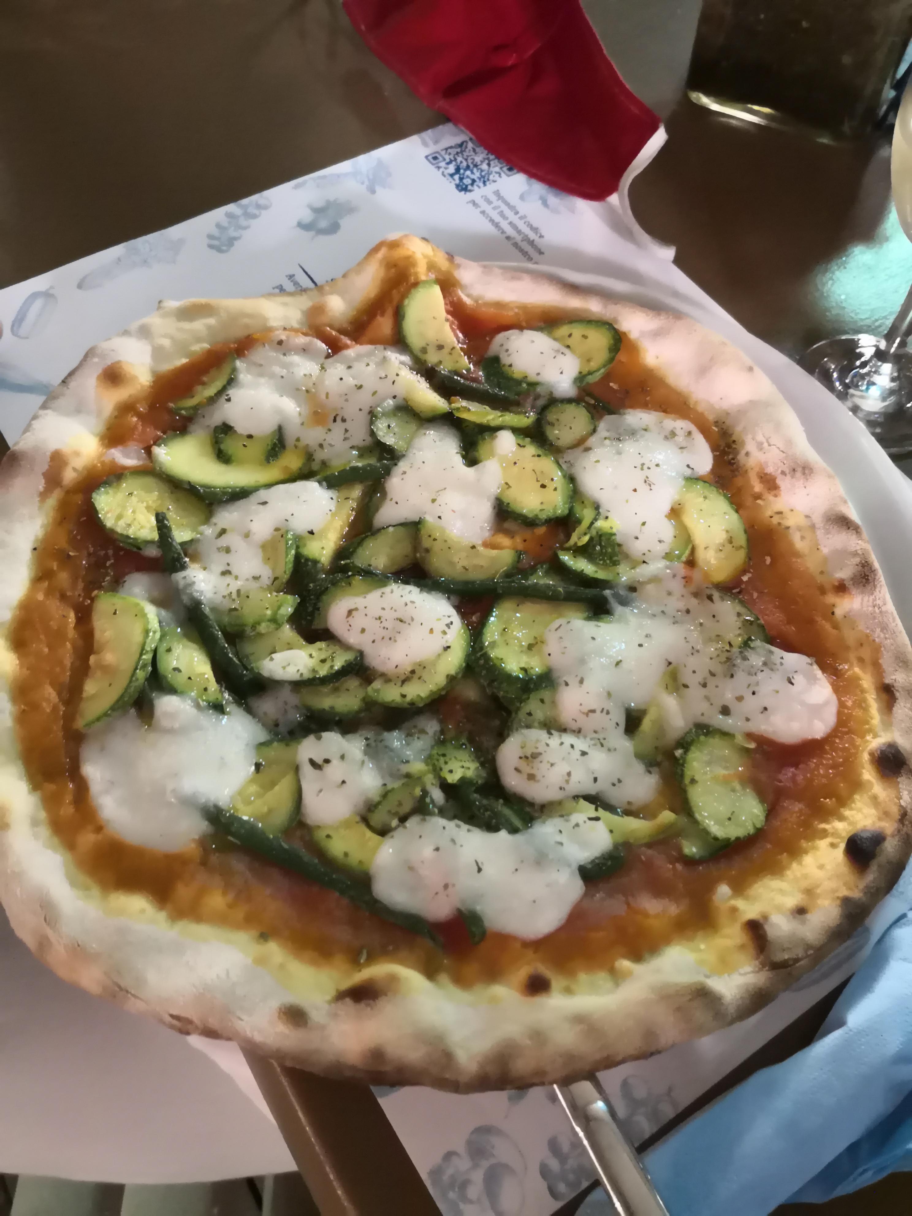 Italian Pizza With Veggies And Vega