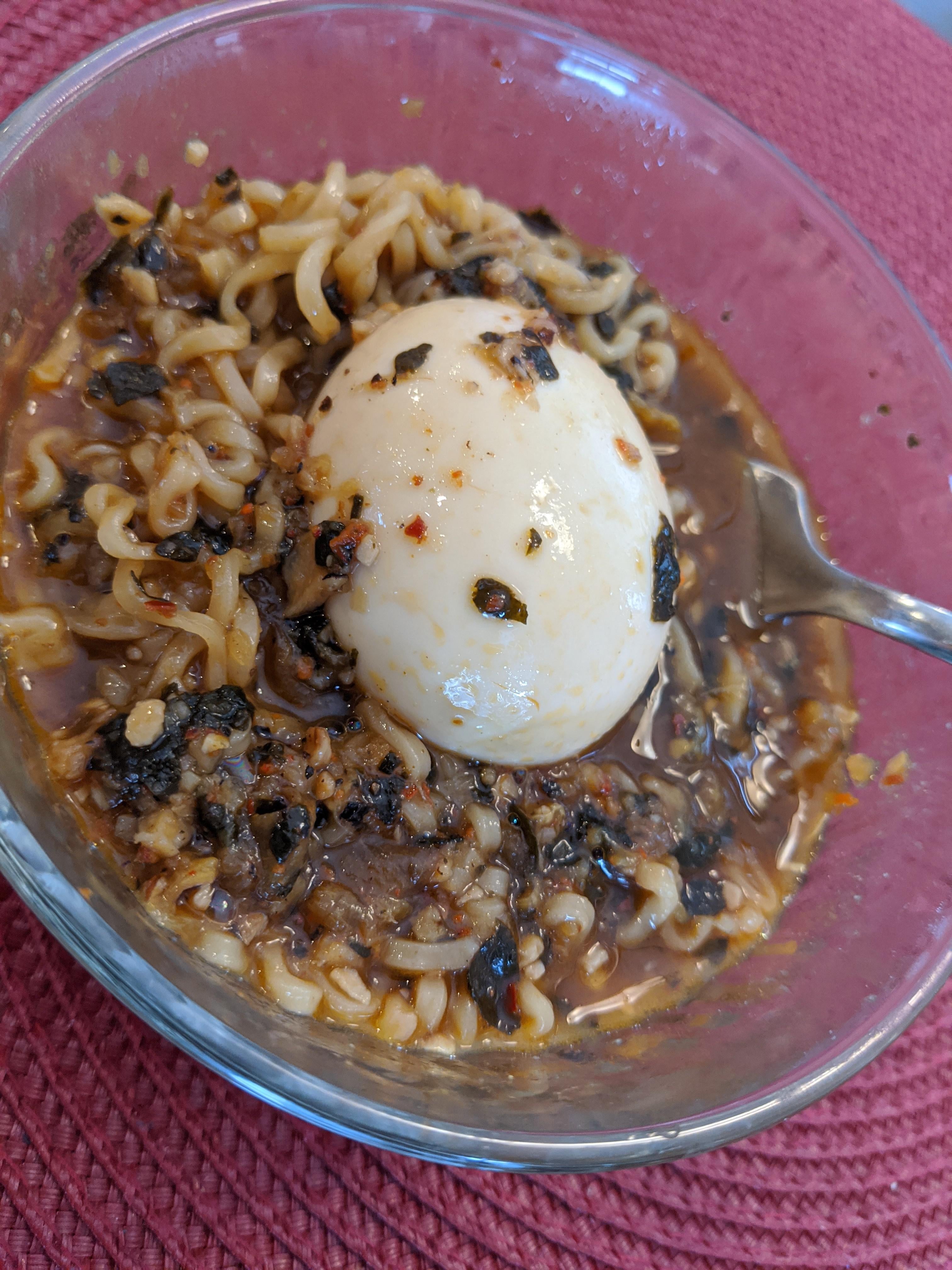 Simple Ramen With A Half Boiled Egg Di