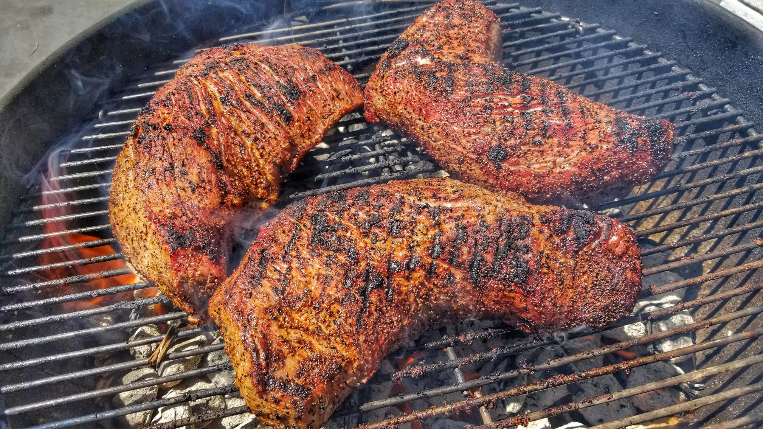 Reverse-seared a few California tri-tips for our brewery c