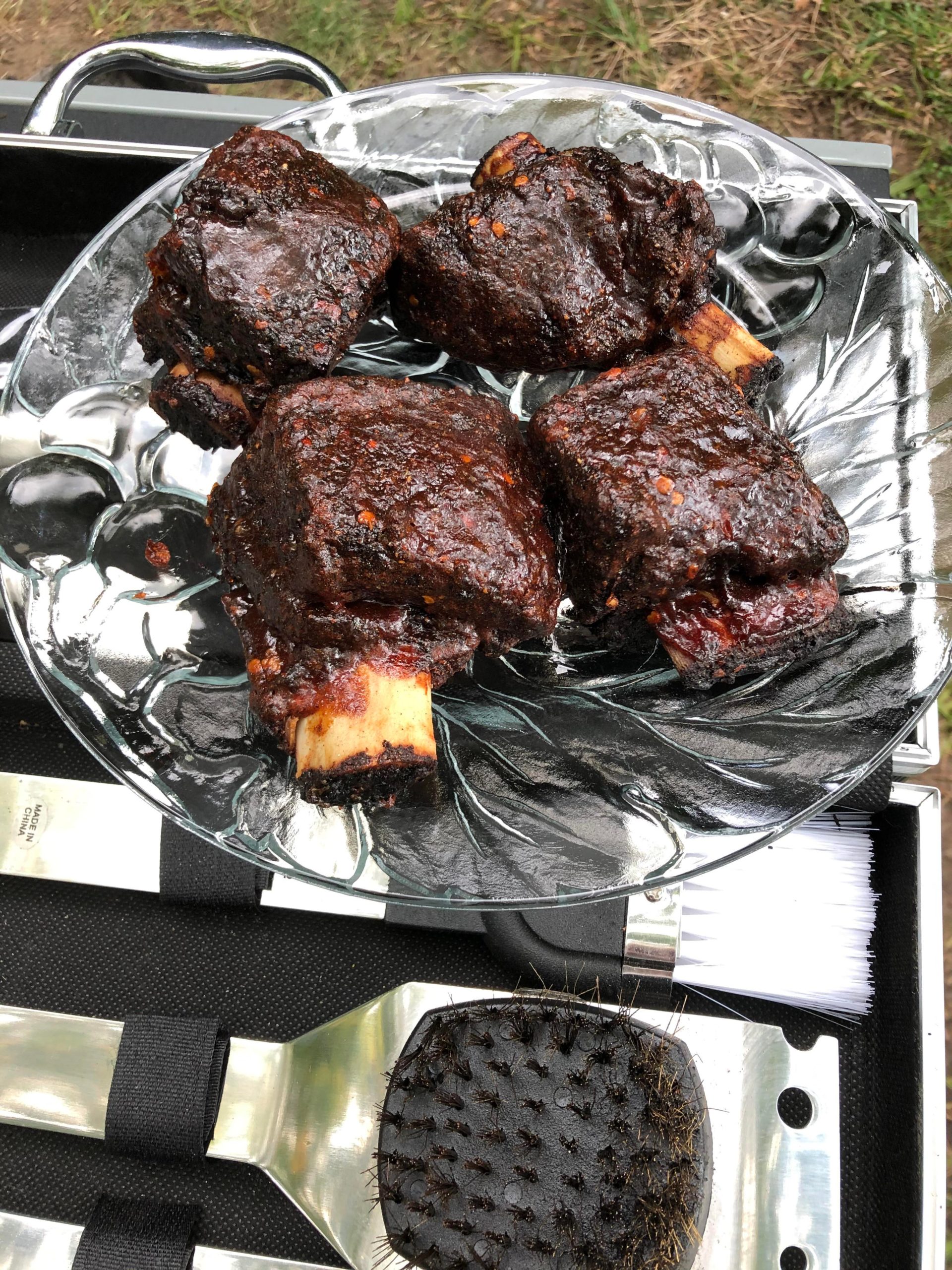 4 hour beef short ribs on the Weber. - Dining and Cooking