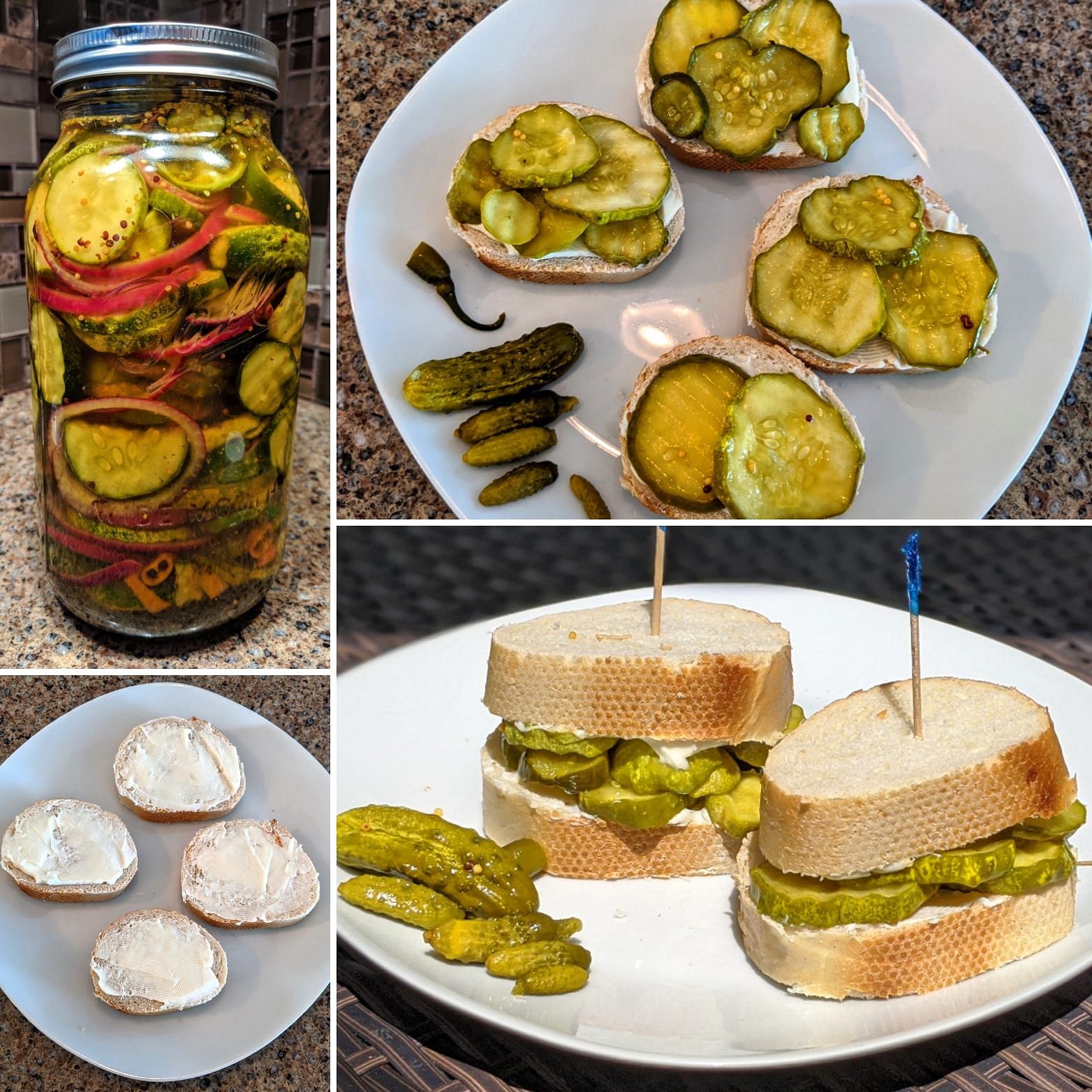 My Homegrown Cukes Using My Own Bread Butter Pickle Recipe To Make Bread Butter Pickle Sandwiches I Recently Read That This Is The True Origin Of These Sweet Pickles That