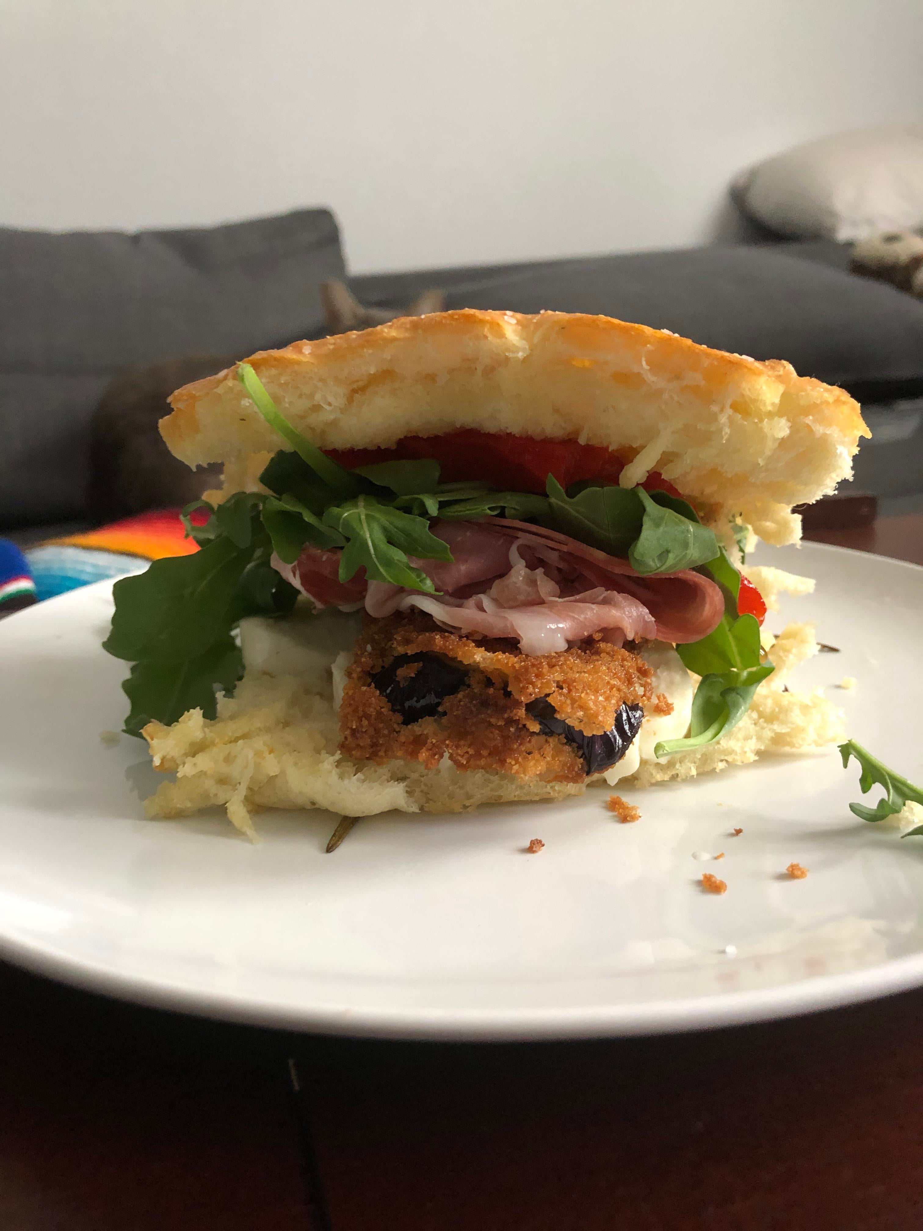 Italian Sandwich With Homemade Focacci