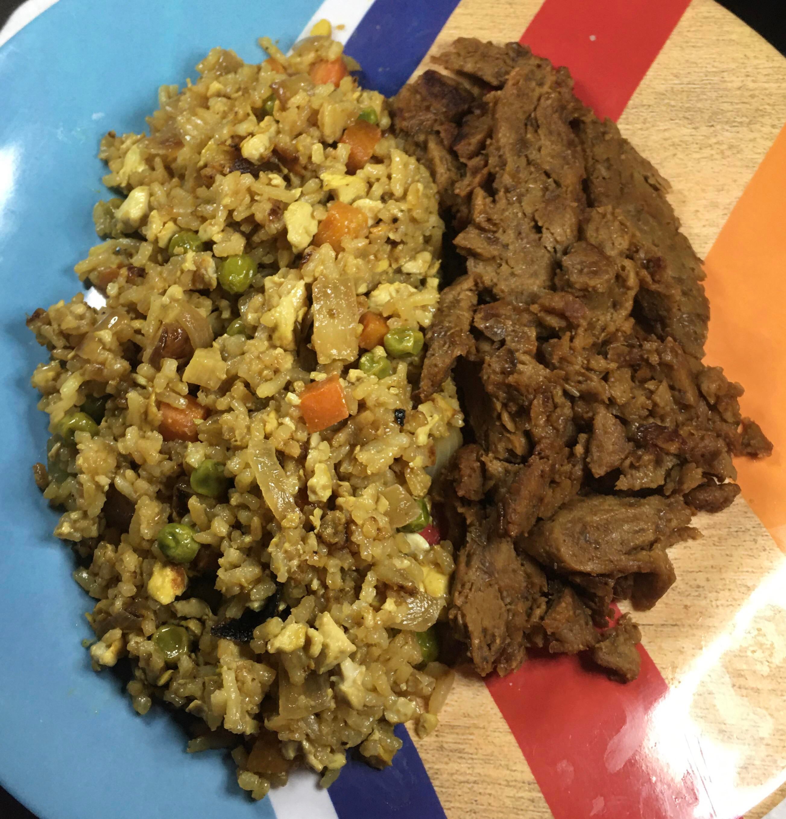 Fried Rice Teriyaki Steak Strips Dining And Cooking