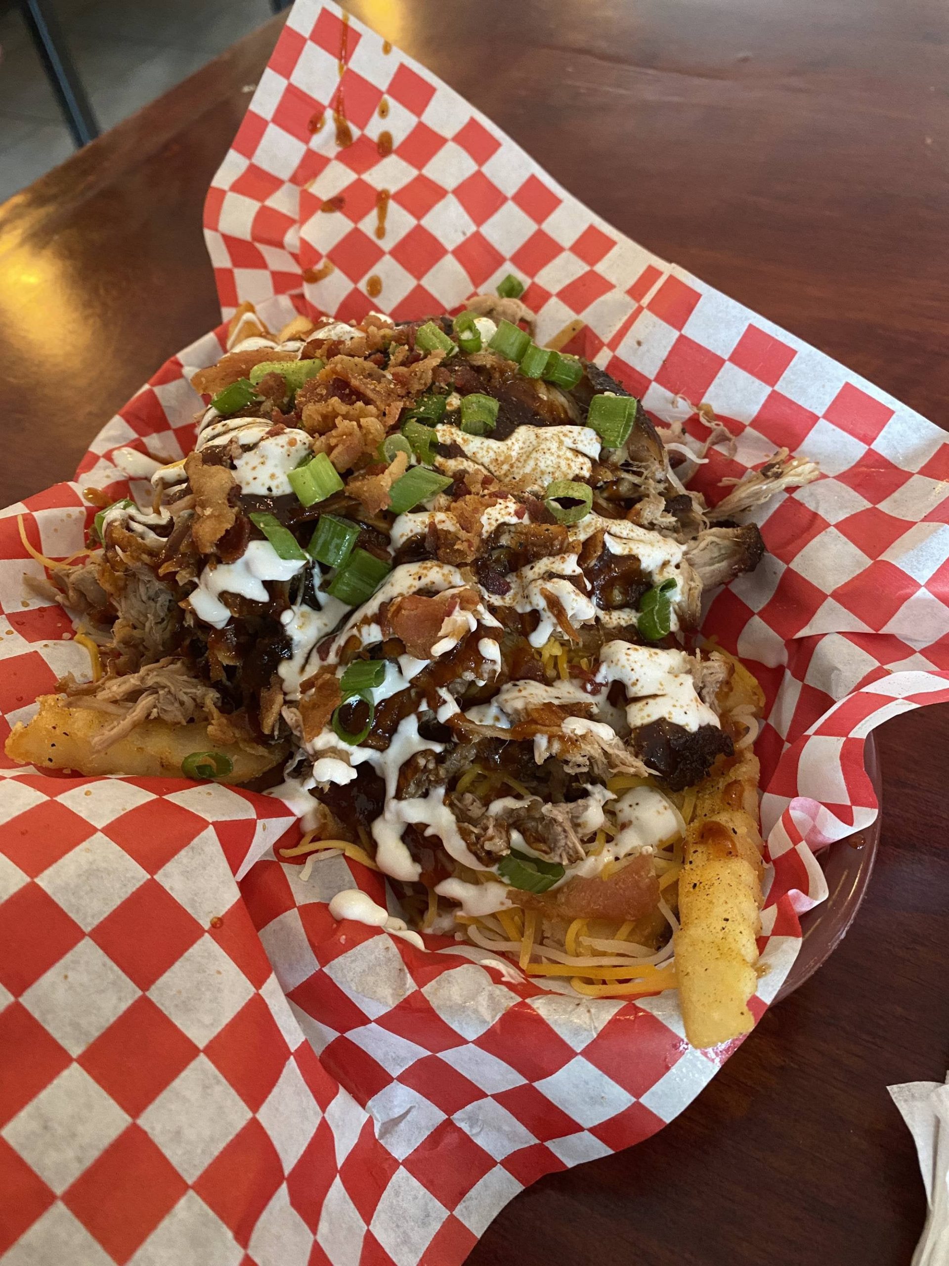 Loaded BBQ Fries From A Local BBQ J