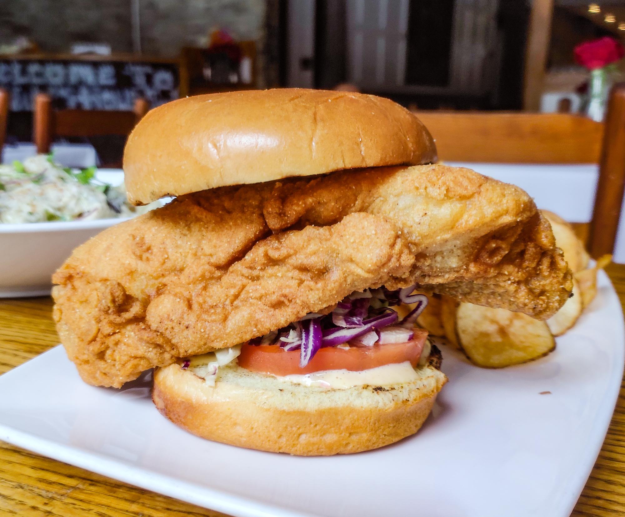 Fried fish sandwich Dining and Cooking