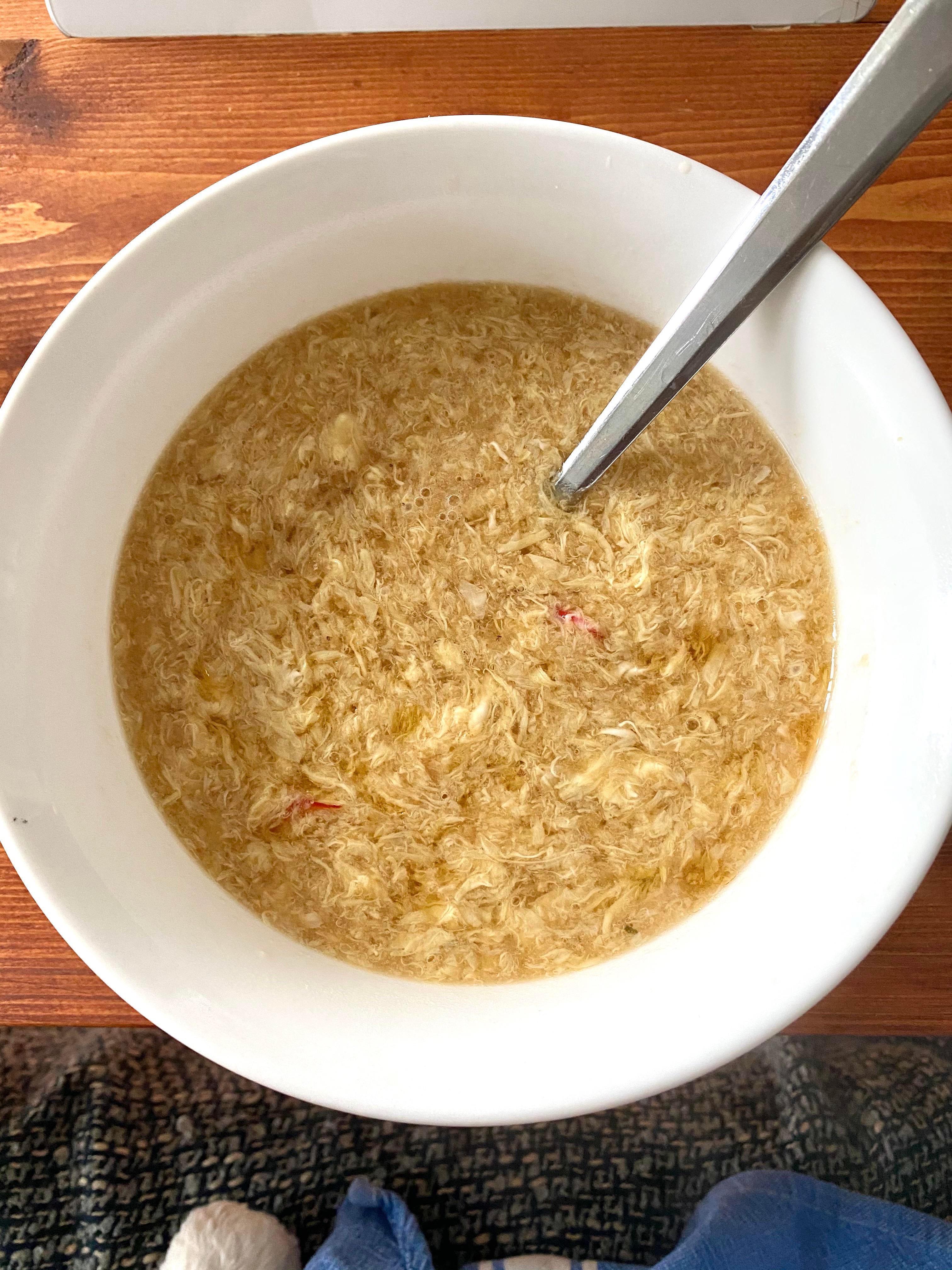 Eggdrop Soup With Red Miso And Dashi