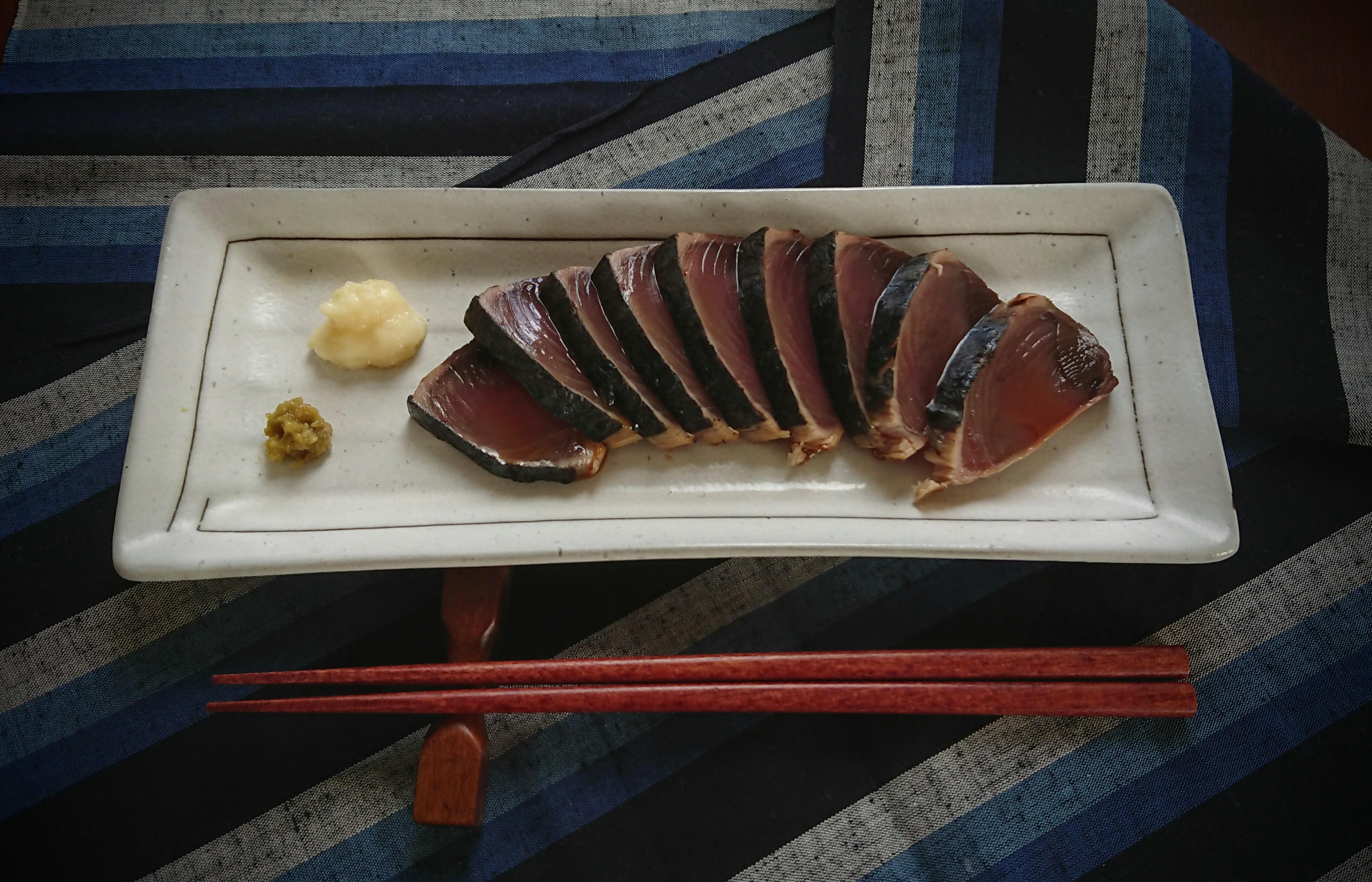 Today S Simple Lunch Katsuo No Tataki Dining And Cooking