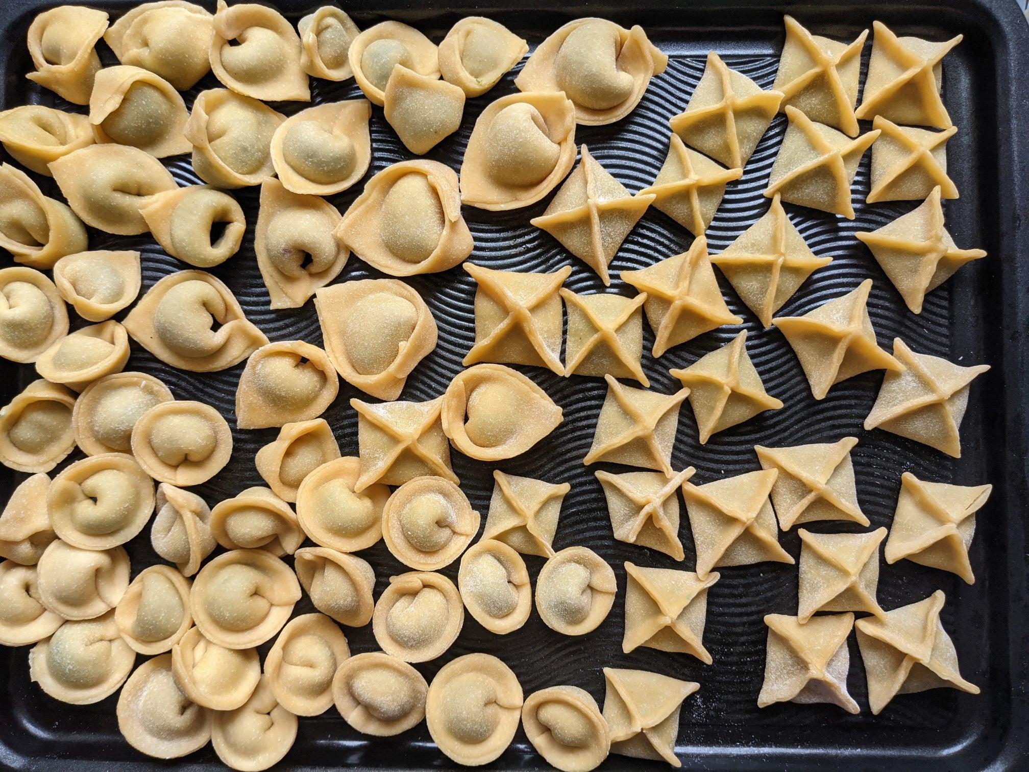 Trying different stuffed pasta shapes - tortellini, cappelletti, sacchetti  - Dining and Cooking