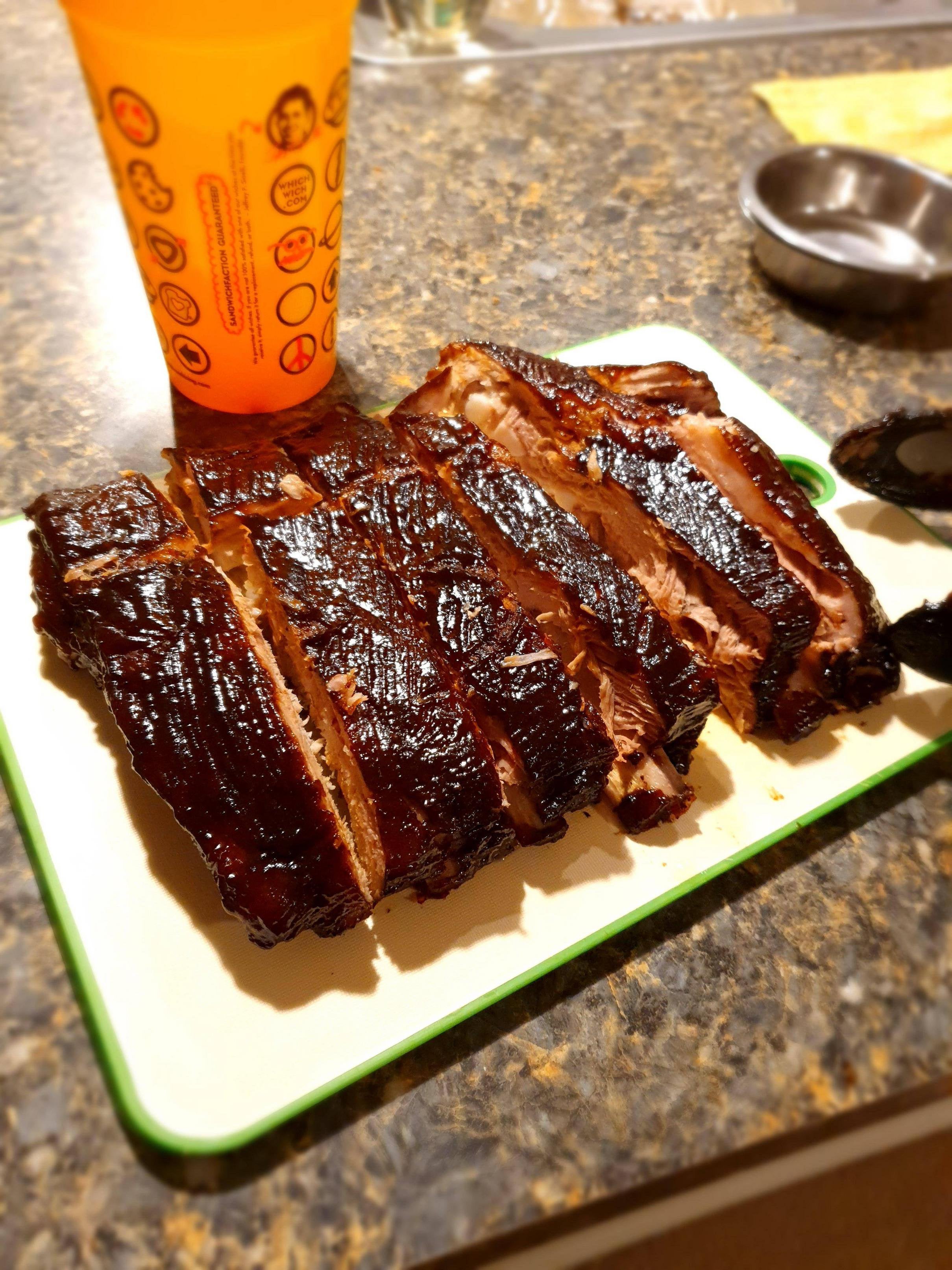 First Time Making Ribs Sous Vide 155 24 Hrs They Were Perfect Dining And Cooking