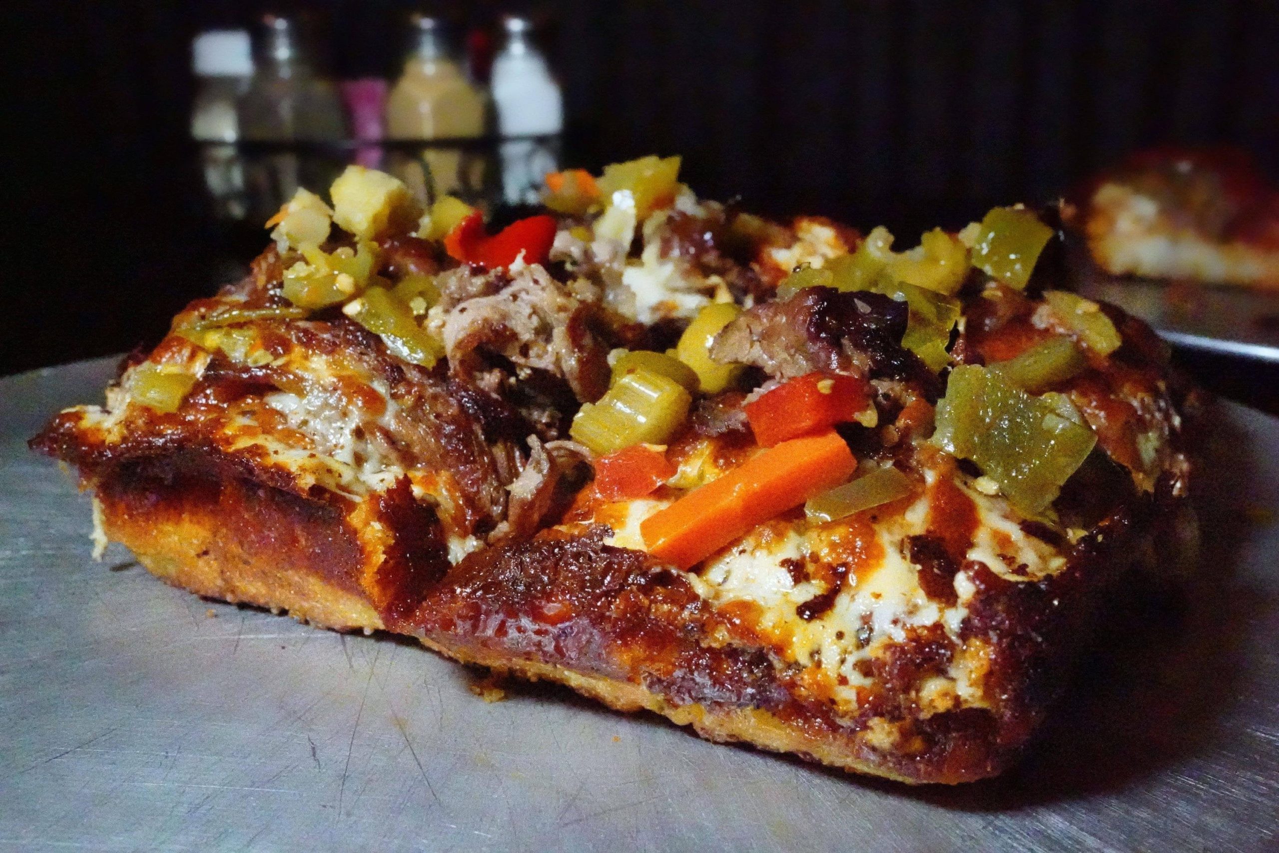 Italian Beef Detroit Style Pizza Dining and Cooking