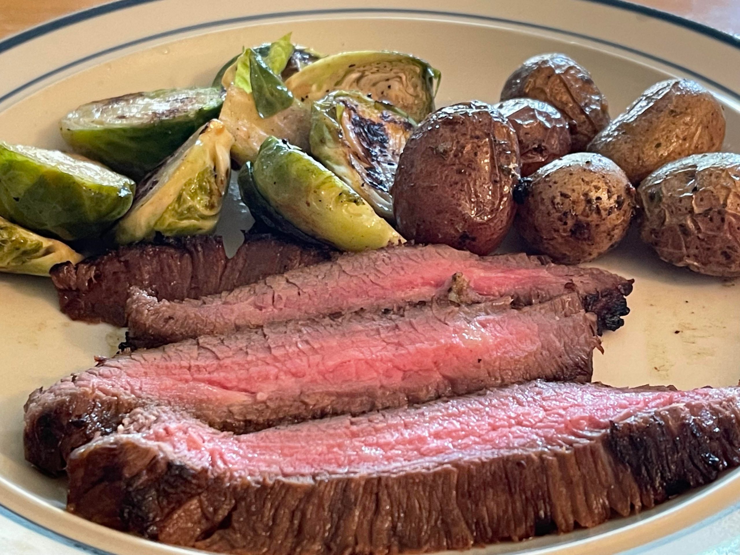 Sous Vide Flank Steak At 129f Seared On The Blackstone Griddle Dining And Cooking 