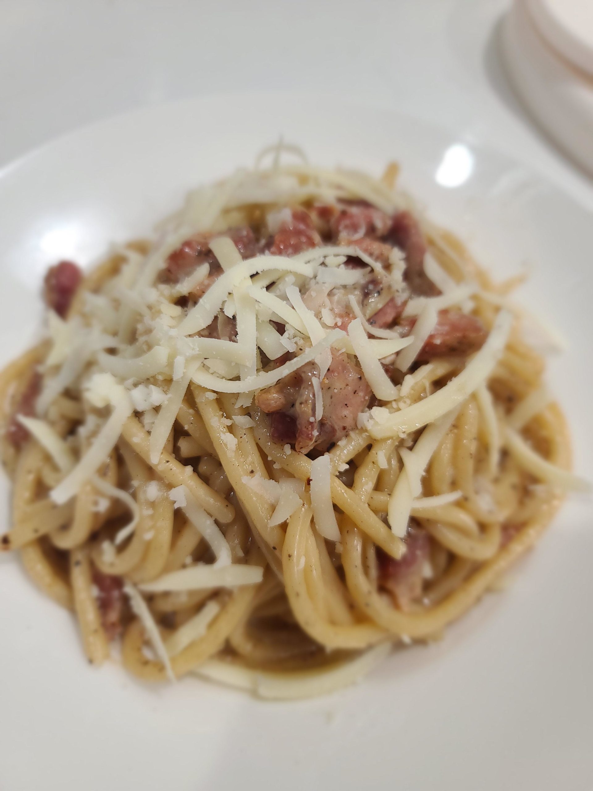 Bucatini Alla Gricia with Home Cured Pancetta - Dining and Cooking