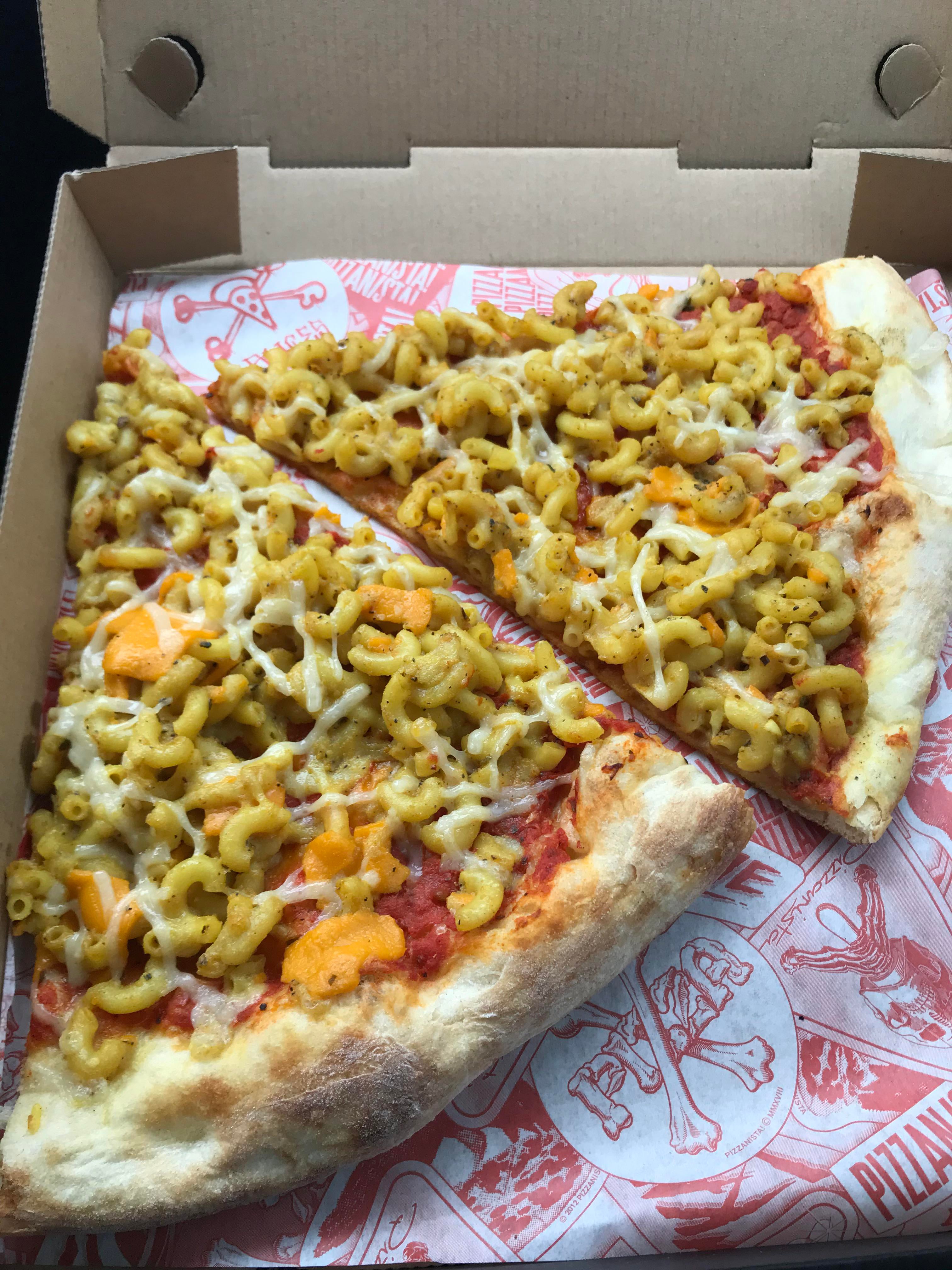 Mac n cheese pizza from Pizzanista!!! - Dining and Cooking