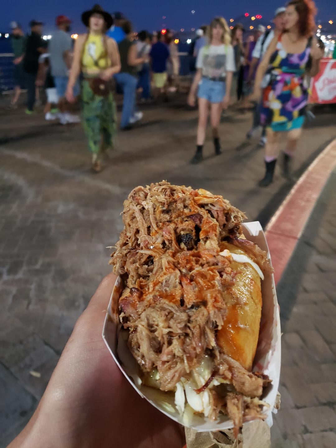 Cochon de Lait po boy at French Quarter Festival - Dining and Cooking