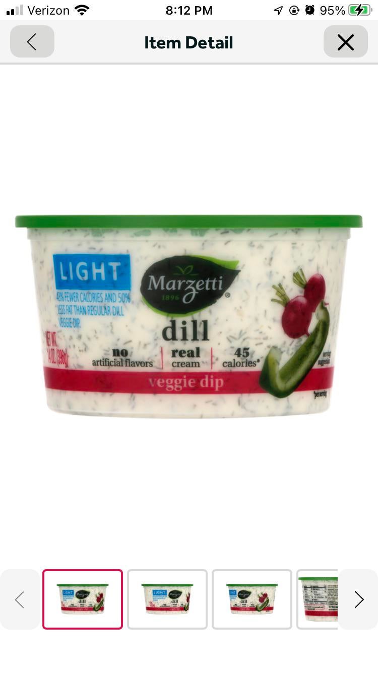 PSA For Marzetti Light Dip 45 Cal