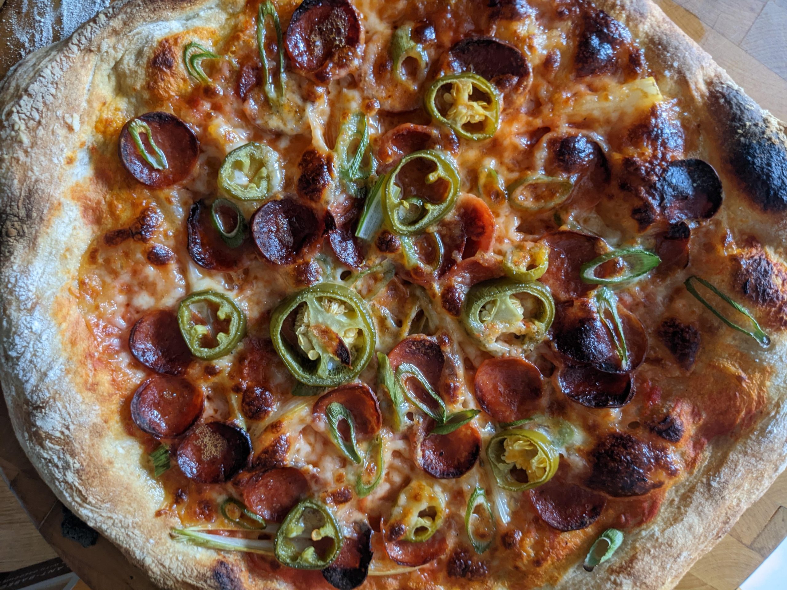 My Favorite Combo Pepperoni Spring Onion And Fermented Jalapeno