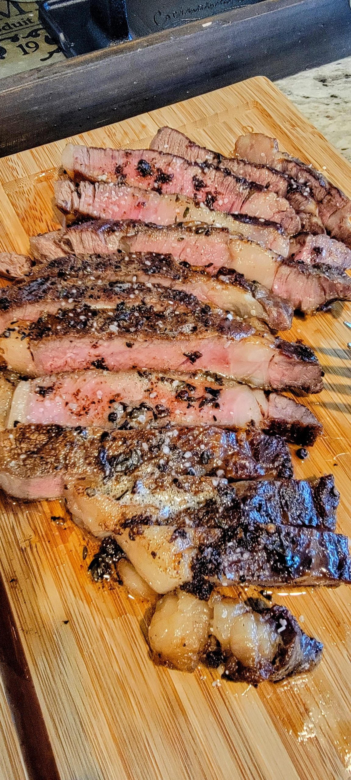 Last Nights Dinner Sous Vide And Cast Iron Seared Ribeye Dining And 