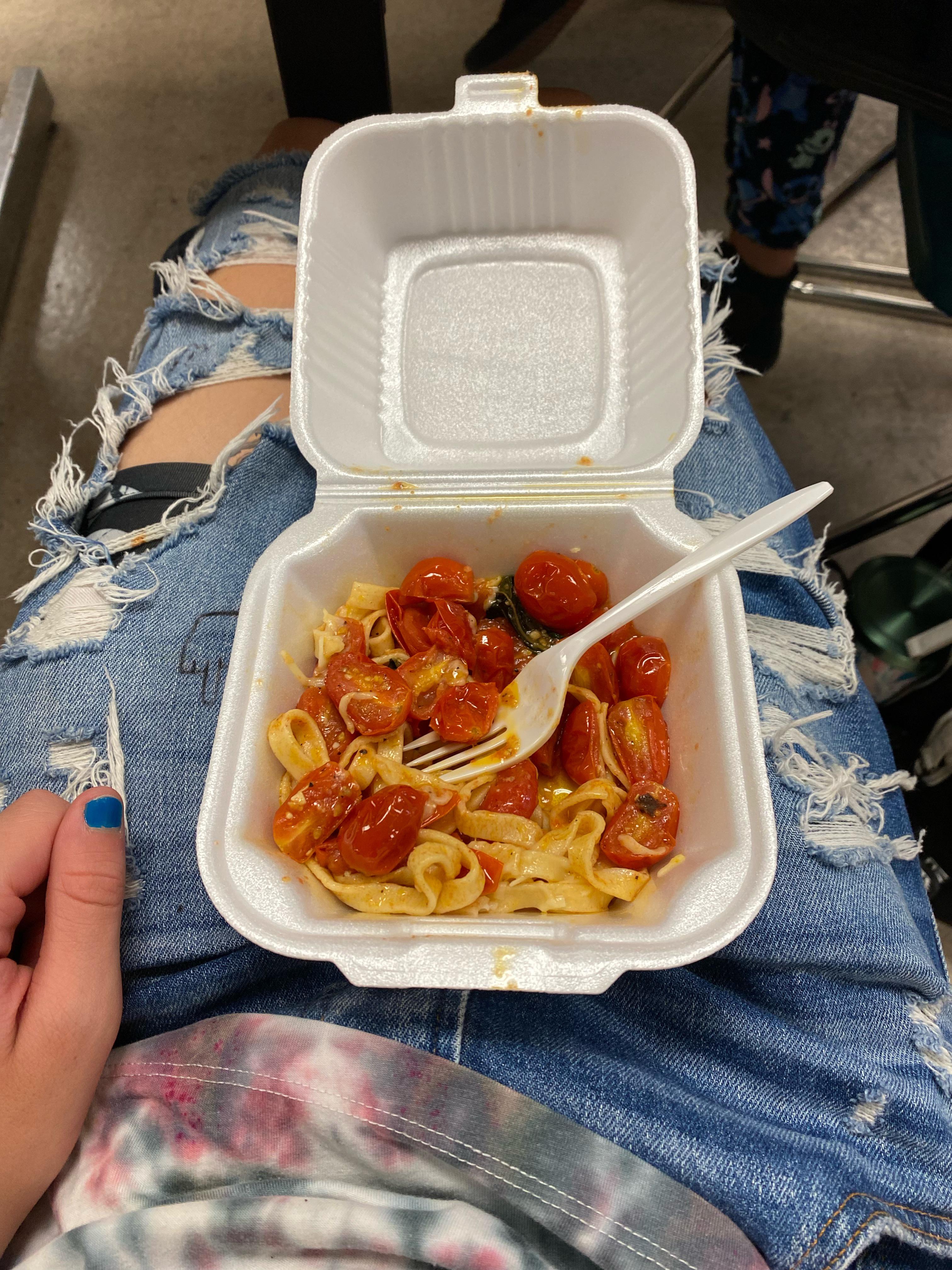 Fettuccine Al Pomodoro Homade In Culinary Class Couldnt Take A Pic