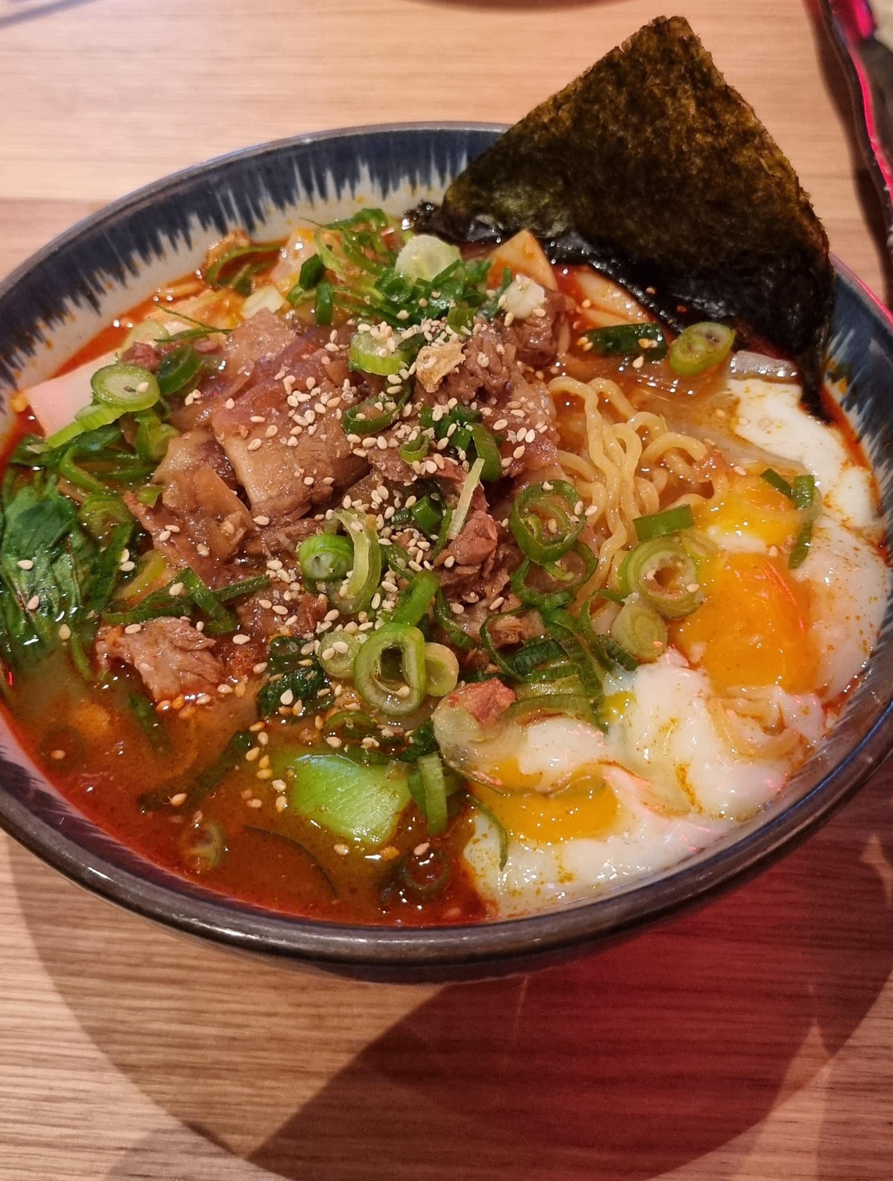 Spicy buta tama miso ramen - Takumi in Eindhoven - Dining and Cooking