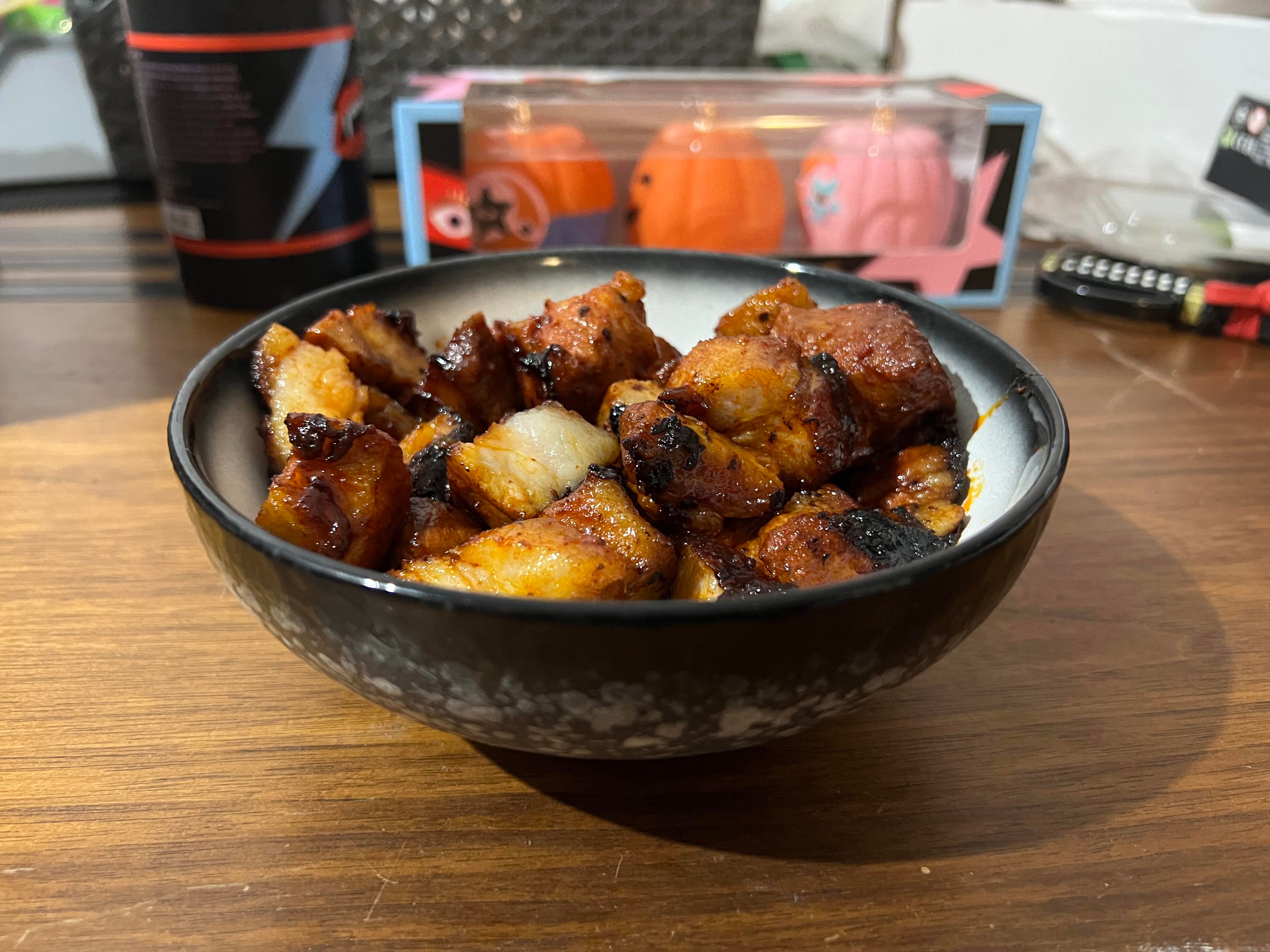 Double Smoked Pork Belly Bites Dining And Cooking 