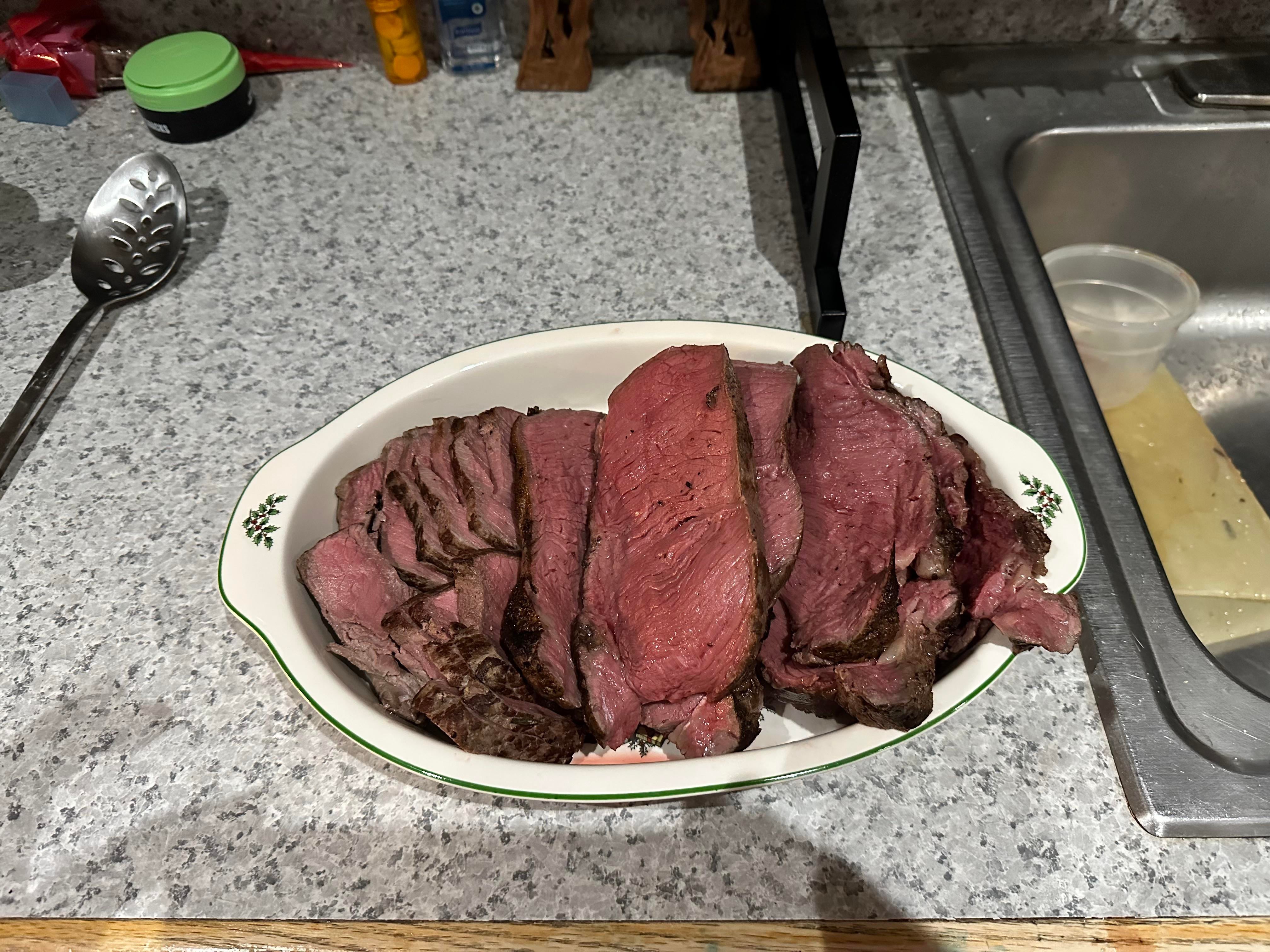 Christmas Dinner Roast Beef Tenderloin 3 Hours At 135 Dining And