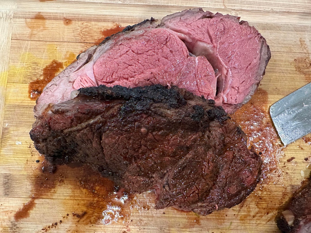 Rib roast on the Kamado joe Dining and Cooking