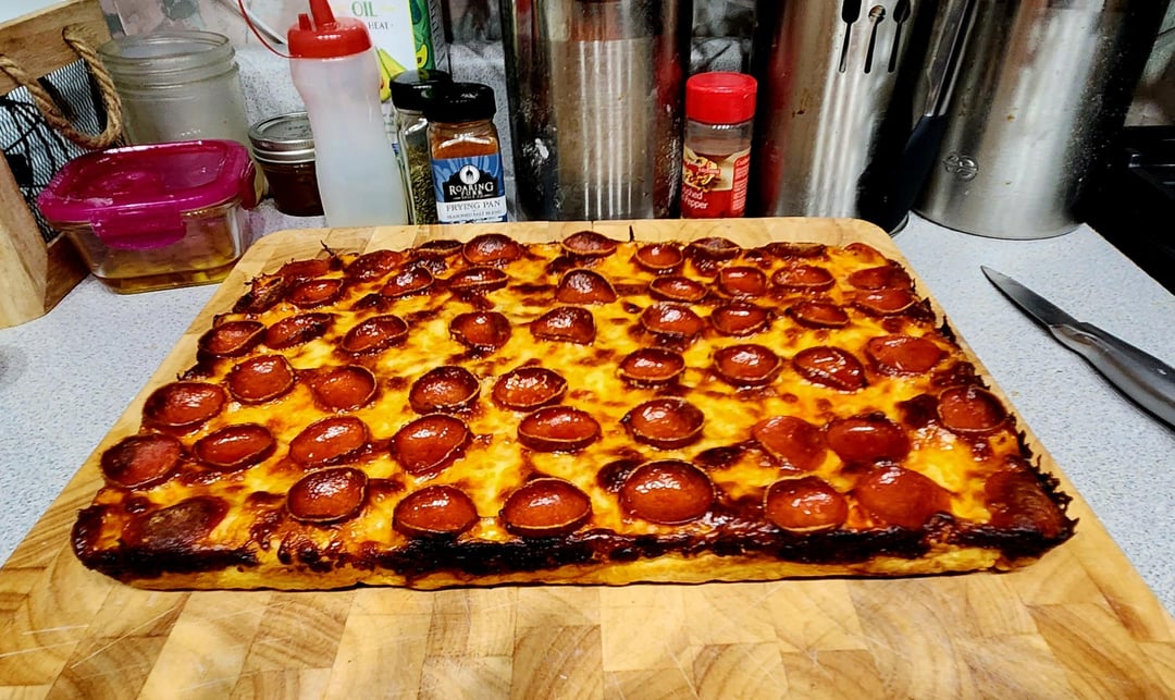 Homemade Detroit Style Pizza Dining And Cooking 7936