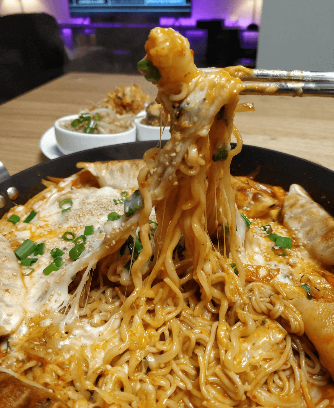 Cheesey Korean Fire Noodles Dining And Cooking