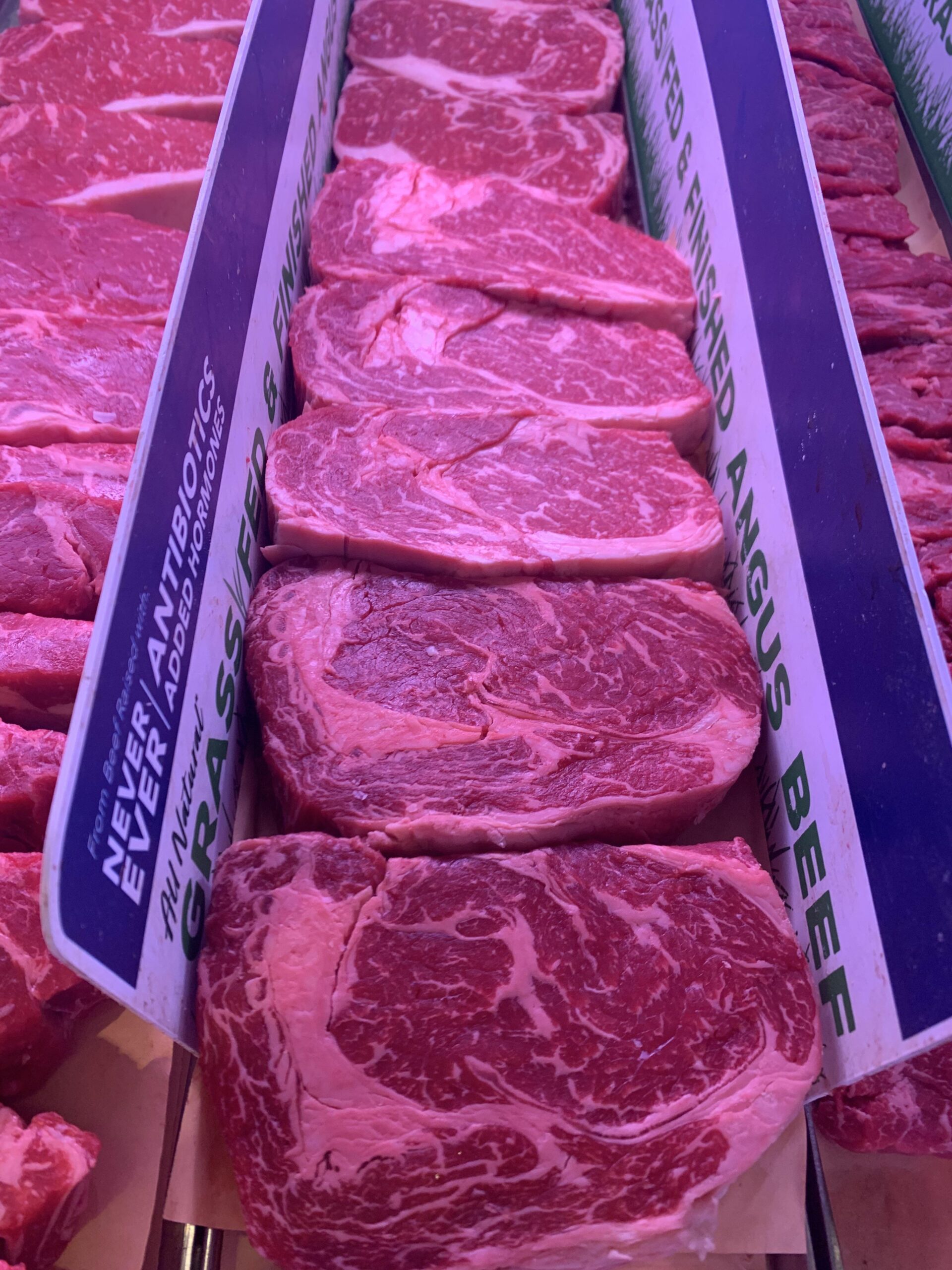 USDA Prime Ribeye at the shop, sold nearly 70 of these steaks today