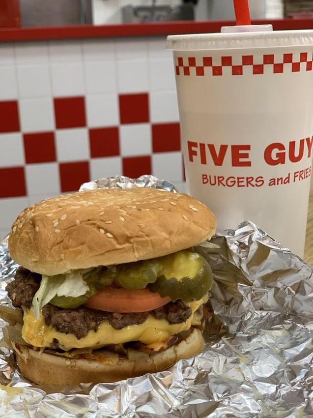 Five guys cheeseburger Dining and Cooking