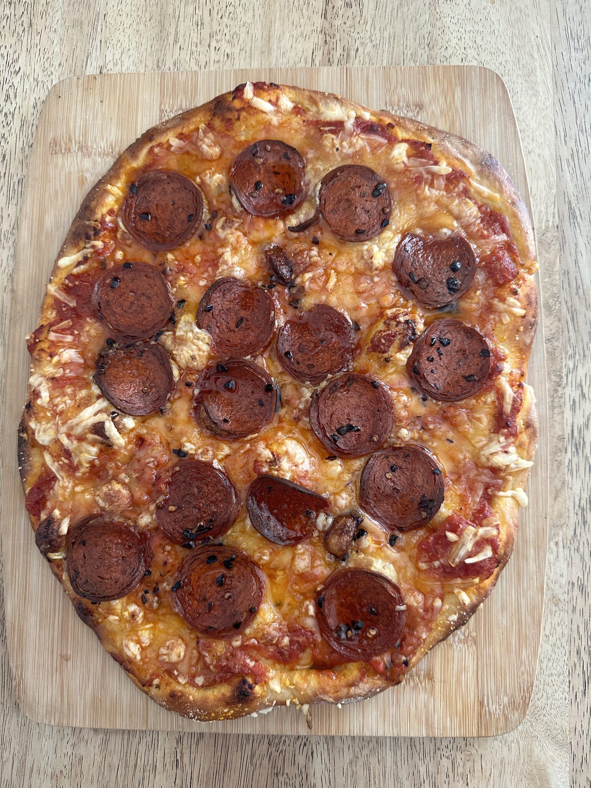 The best vegan pepperoni pizza I’ve ever made. - Dining and Cooking