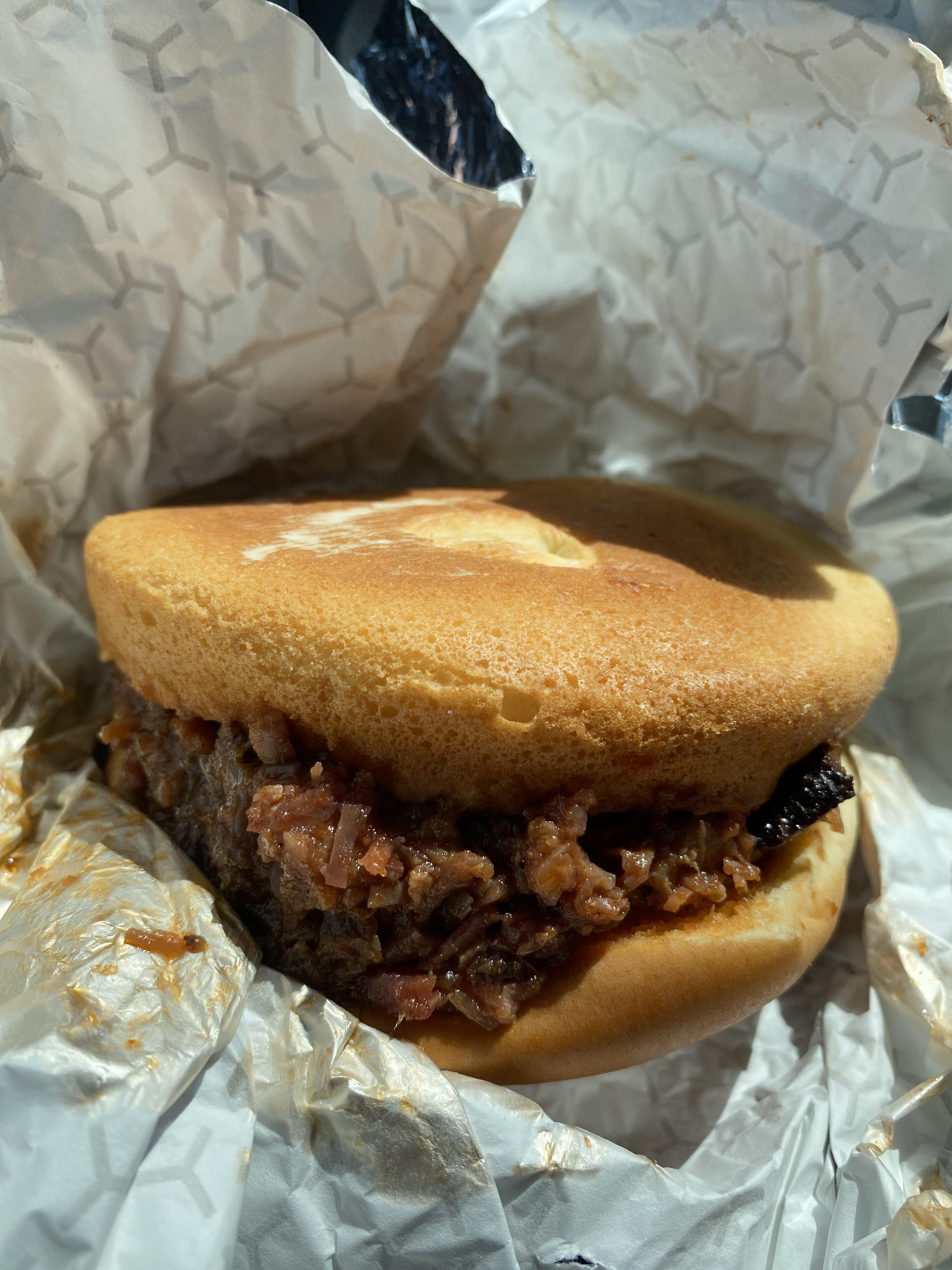 Bucee's chopped brisket for the ride to New Orleans Dining and Cooking