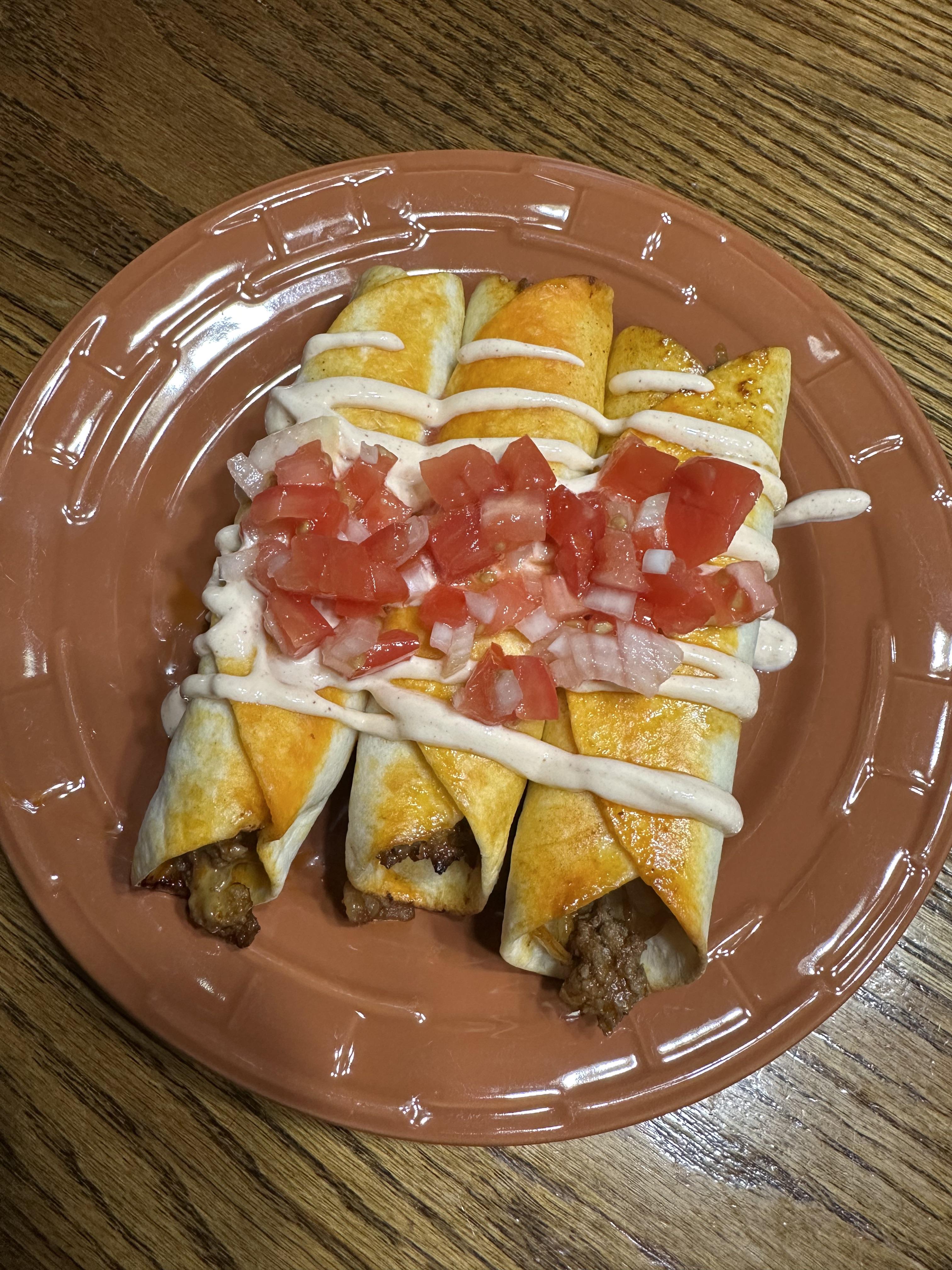 Beef flautas Dining and Cooking