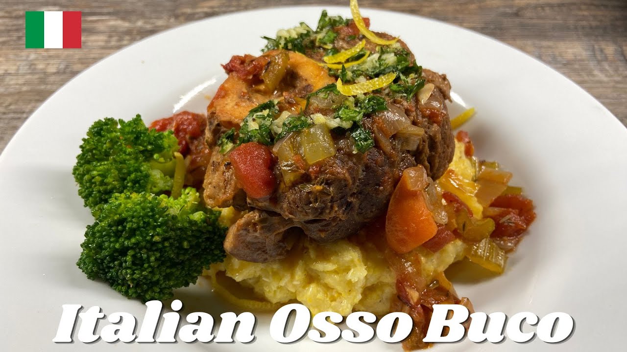 Italian Osso Buco With Creamy Polenta And Lemon Gremolata Sauce A Classic Milanese Masterpiece 