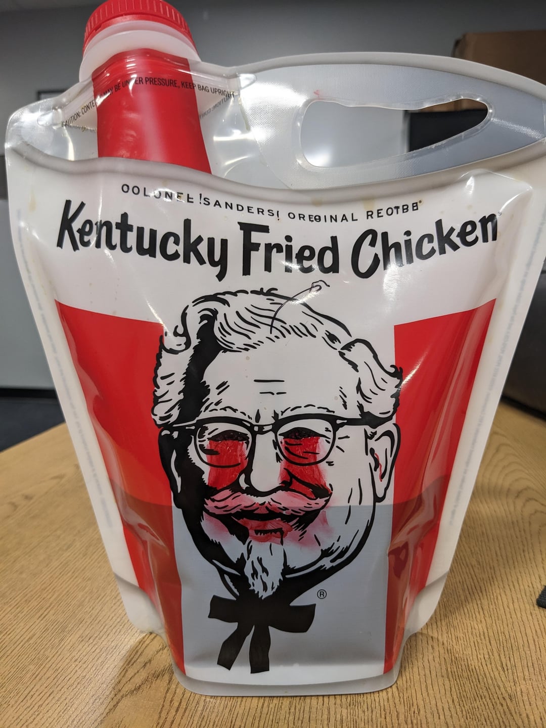KFC has a half gallon soda bucket - Dining and Cooking