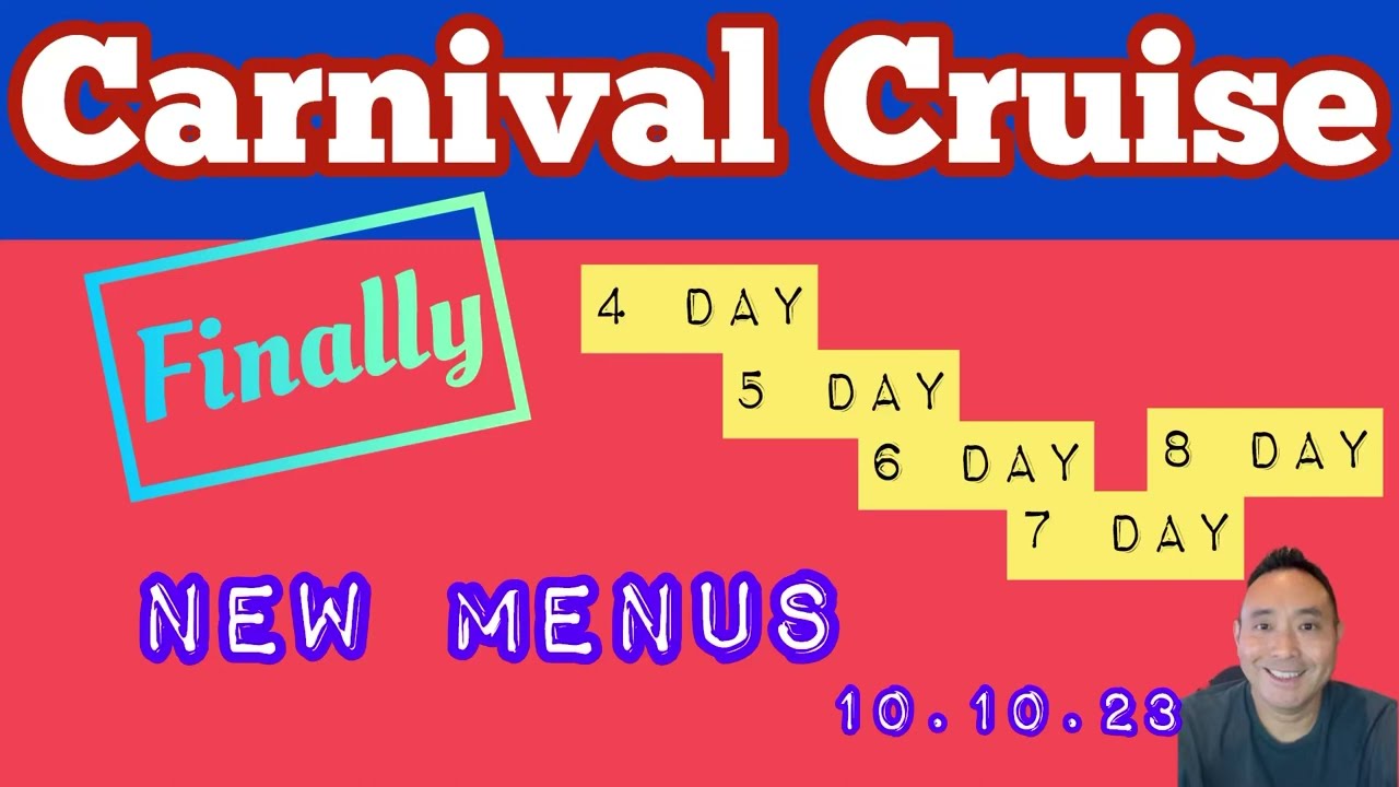 carnival cruise dinner menu 2023 pdf