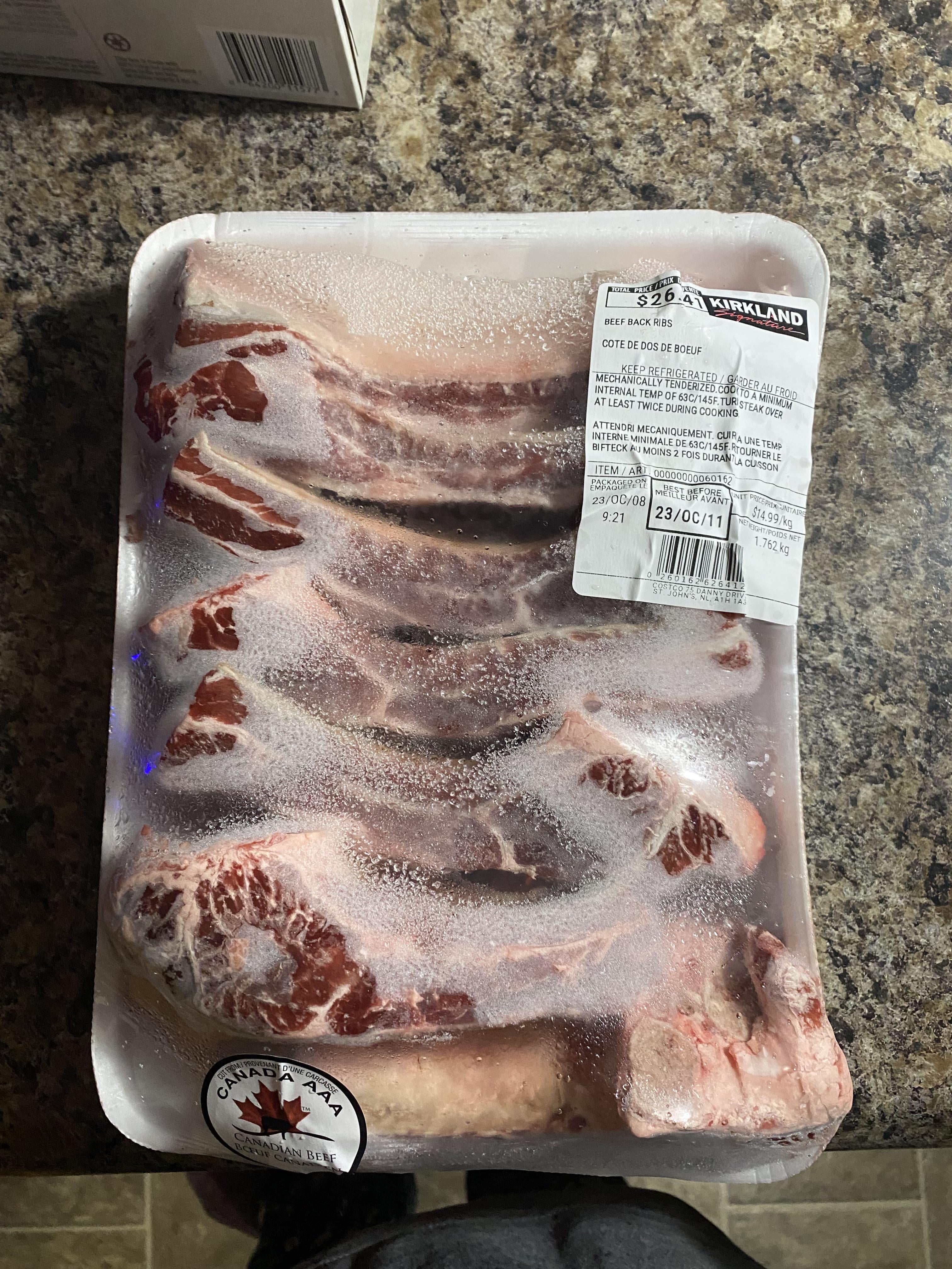 Girlfriend bought these precut beef back ribs at Costco, any ideas on