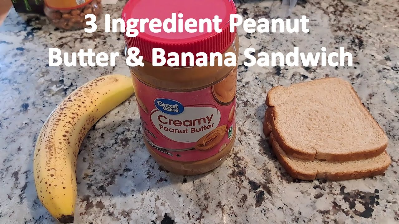 3 Ingredient Peanut Butter And Banana Sandwich Dining And Cooking 